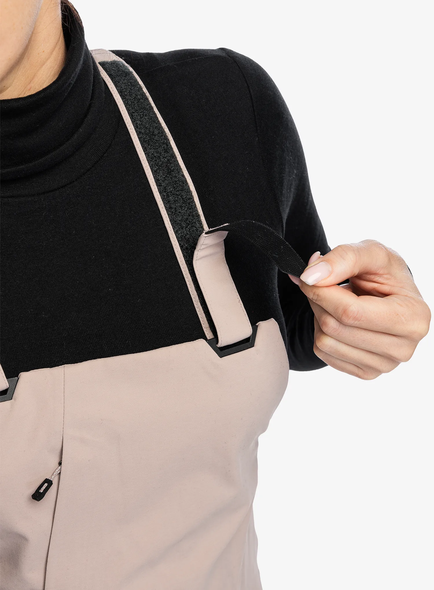 Ženske skijaške hlače Black Diamond Factor Bibs - pale mauve