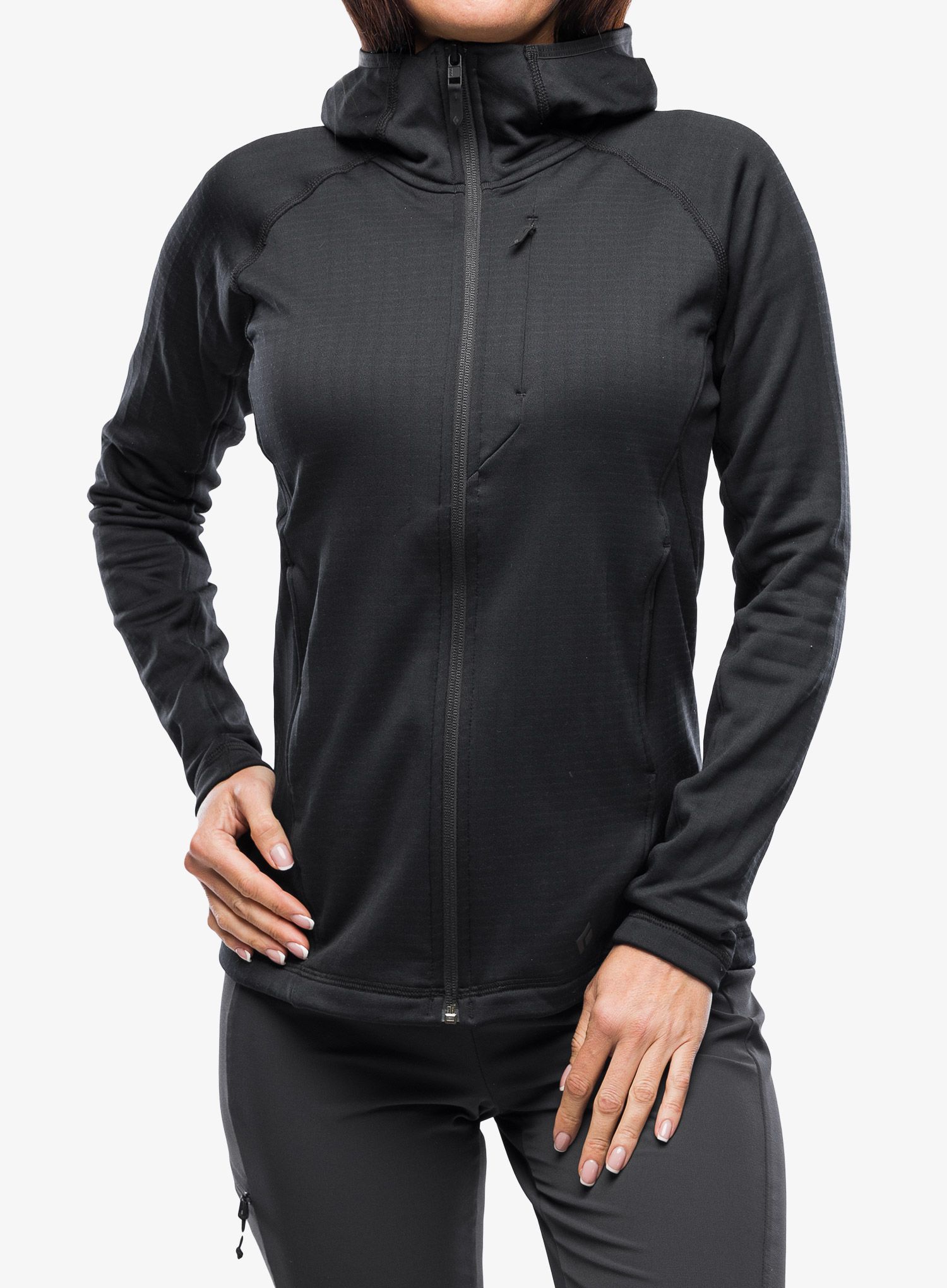 Dukserica s kapuljačom ženska Black Diamond Factor Hoody - black