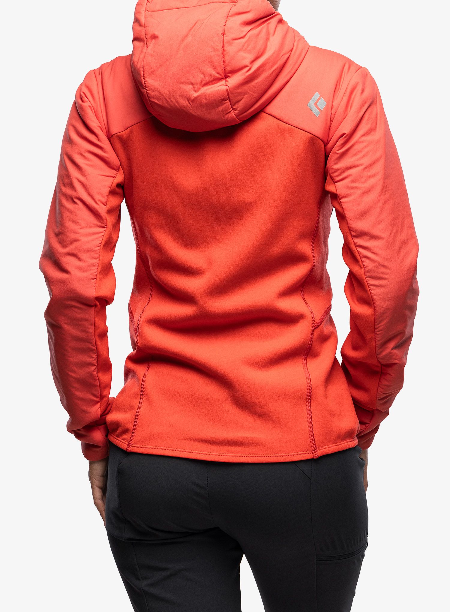 Jakna s postavom ženska Black Diamond First Light Hybrid Hoody - coral red