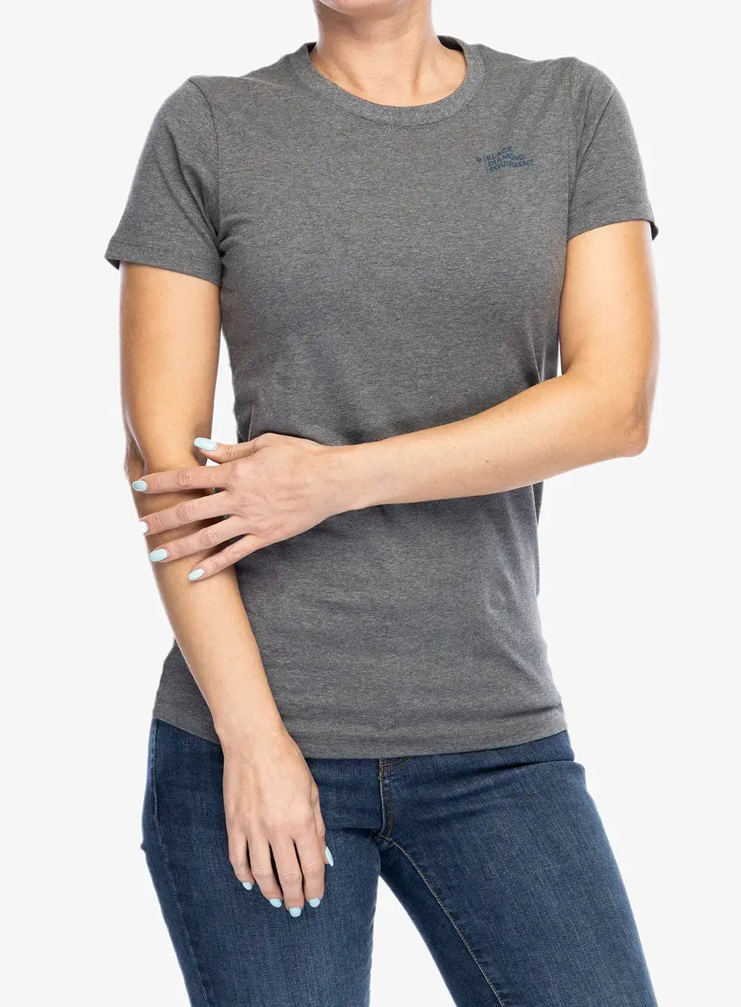 Ženska majica s tiskom Black Diamond Multi Sport Tee S/S - charcoal heather