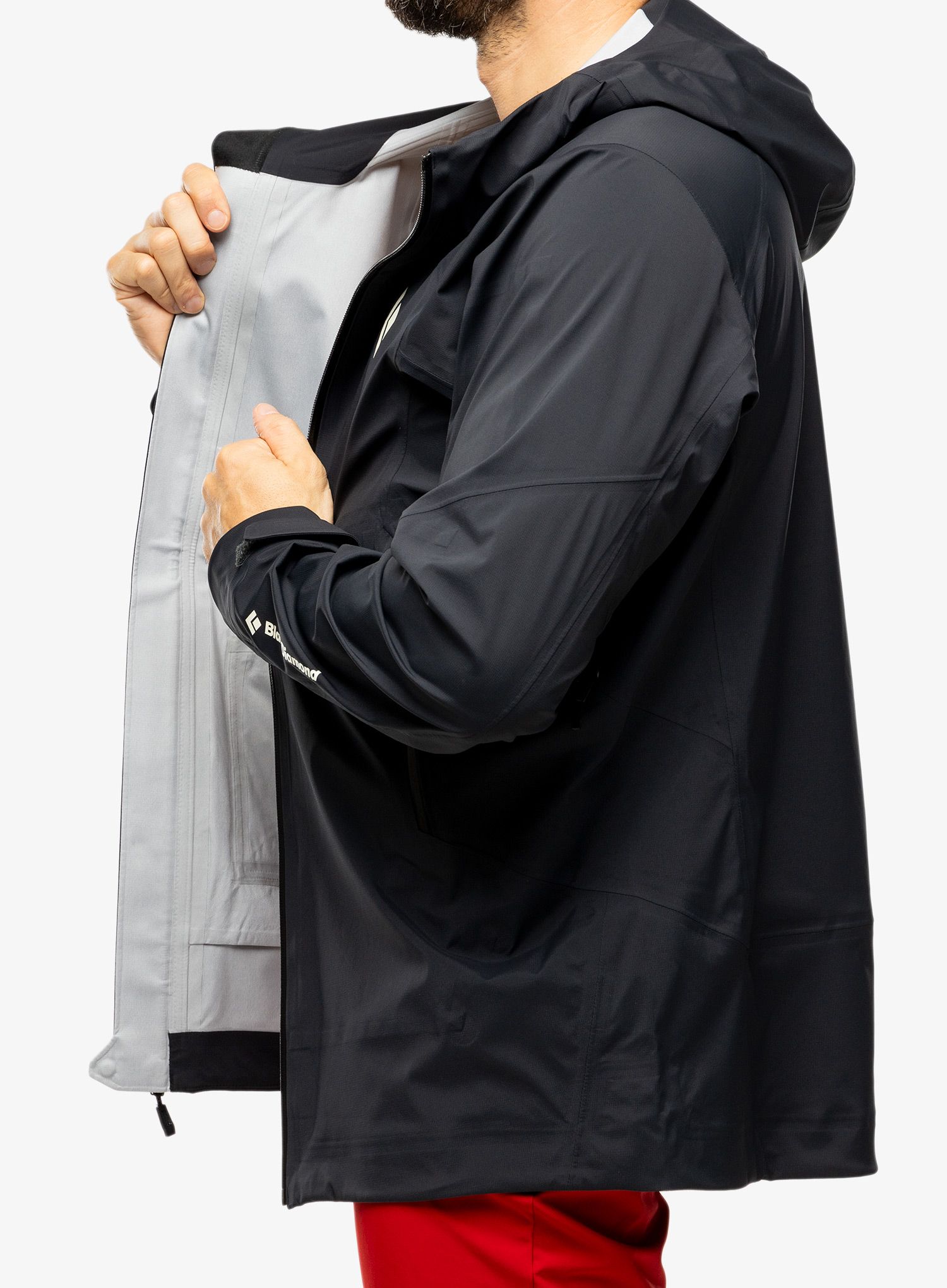 Kišna jakna Black Diamond Recon LT Stretch Shell - black