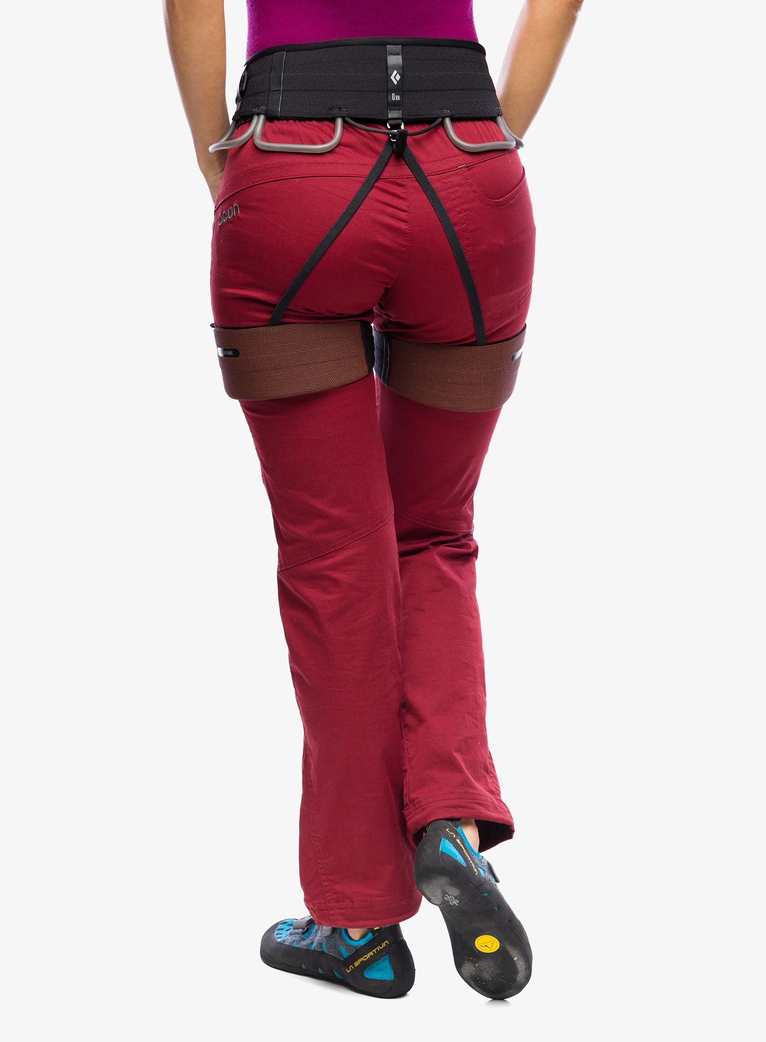 Ženski penjački pojas Black Diamond Solution Guide Harness - coral