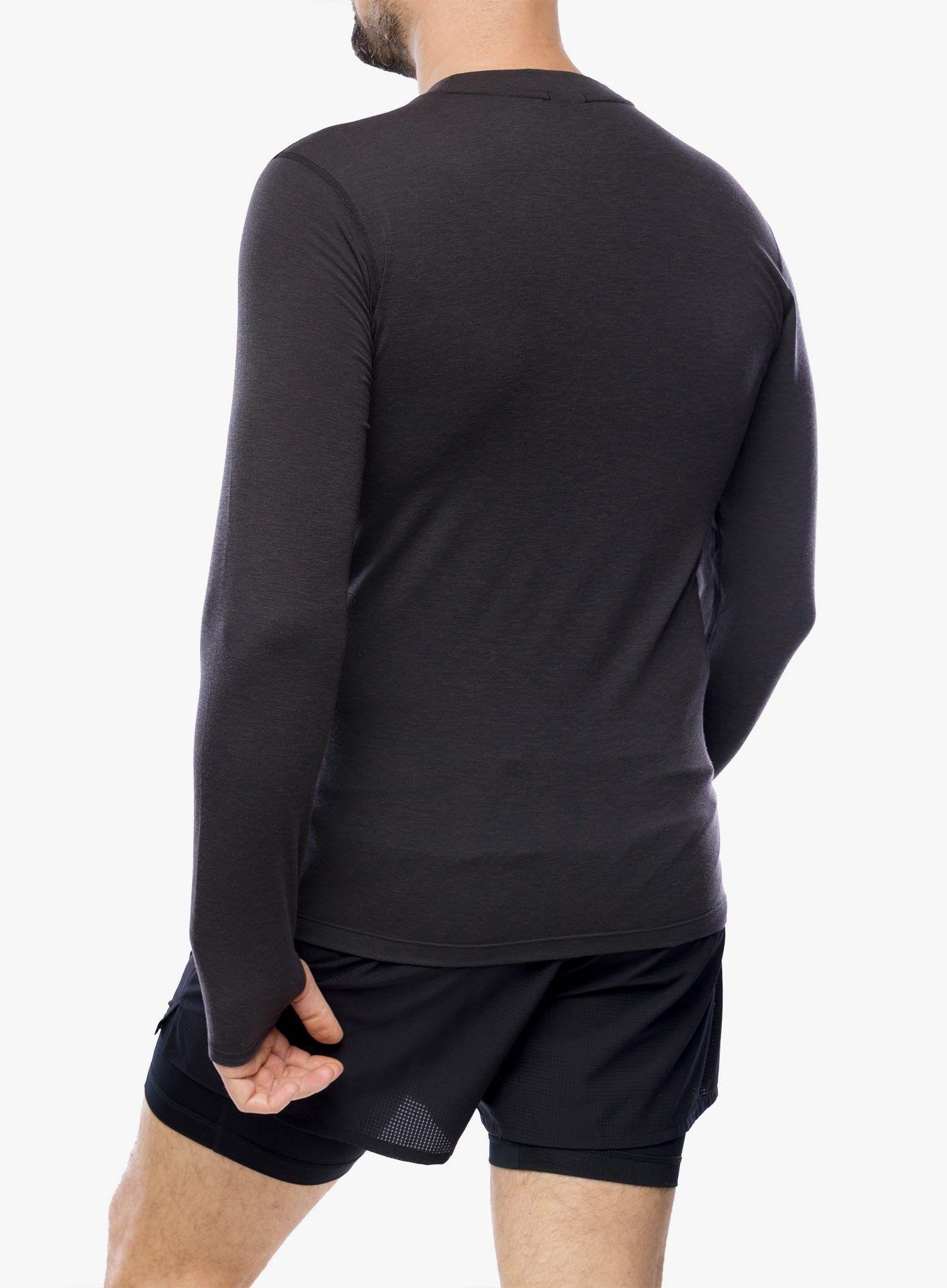 Dukserica za trčanje Brooks High Point Long Sleeve - black