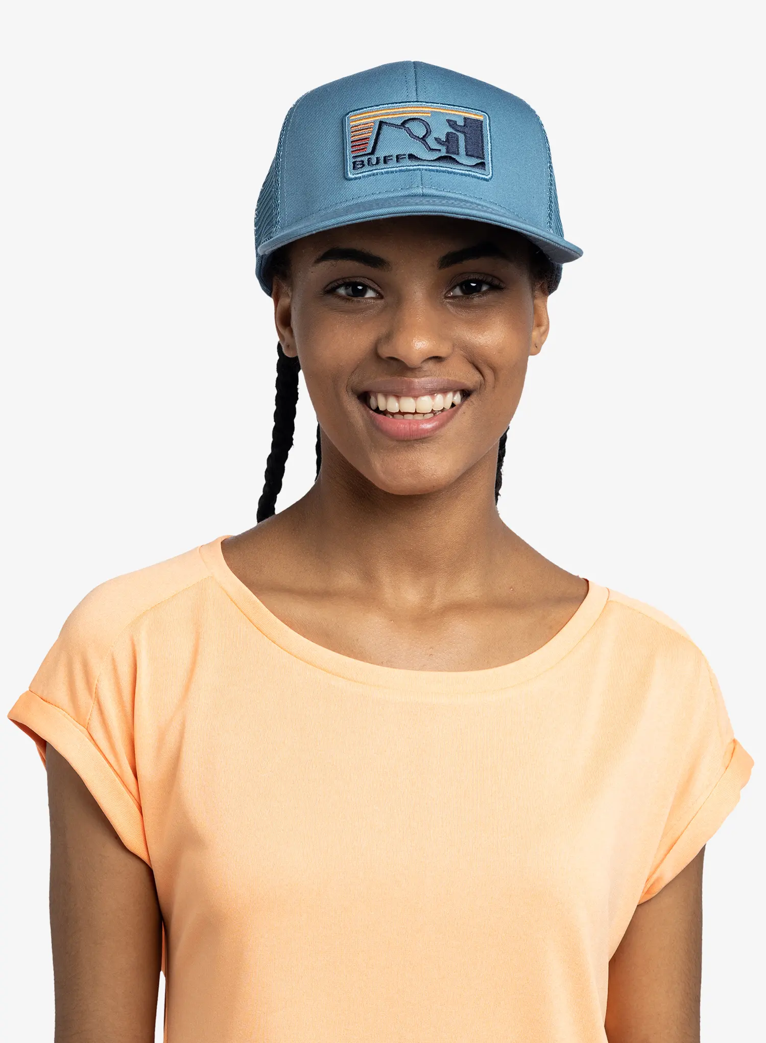 Kačket Buff Explore Trucker Cap - nidus blue