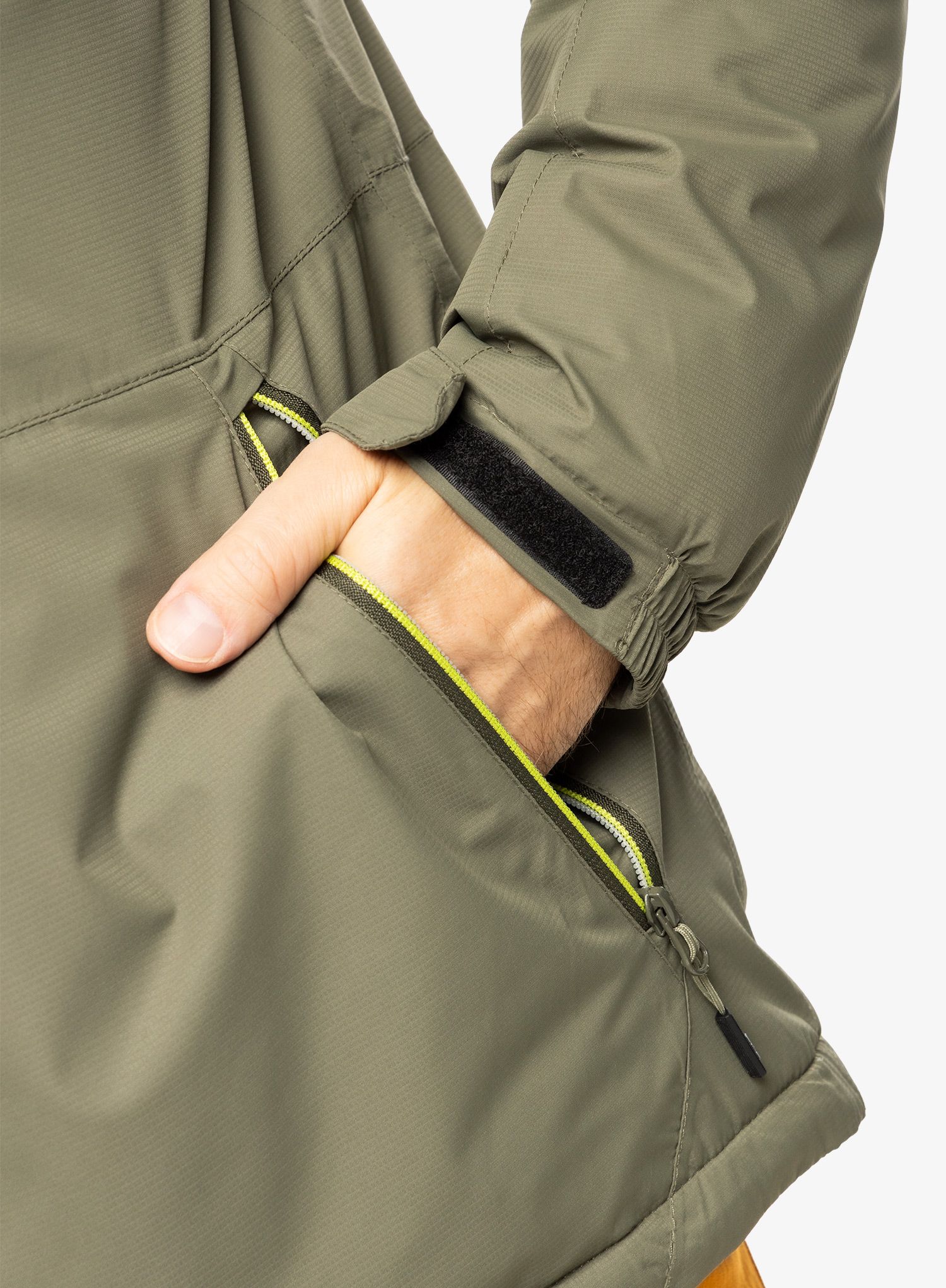Jakna s postavom CMP Franz Jacket Fix Hood - kaki