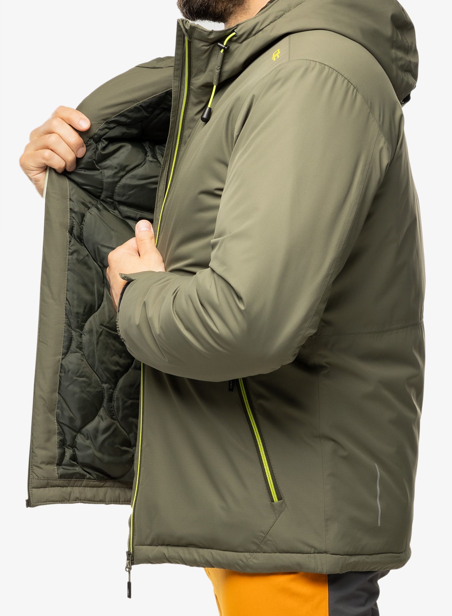 Jakna s postavom CMP Franz Jacket Fix Hood - kaki