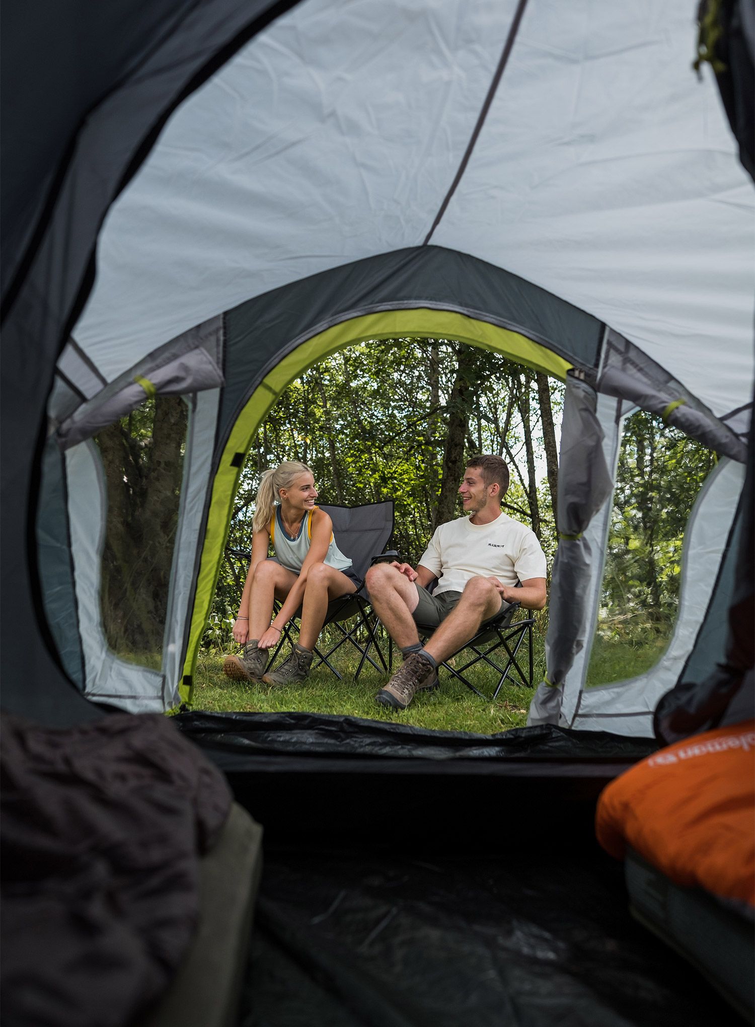 Šator za tri osobe Coleman Darwin 3 Plus - grey/green