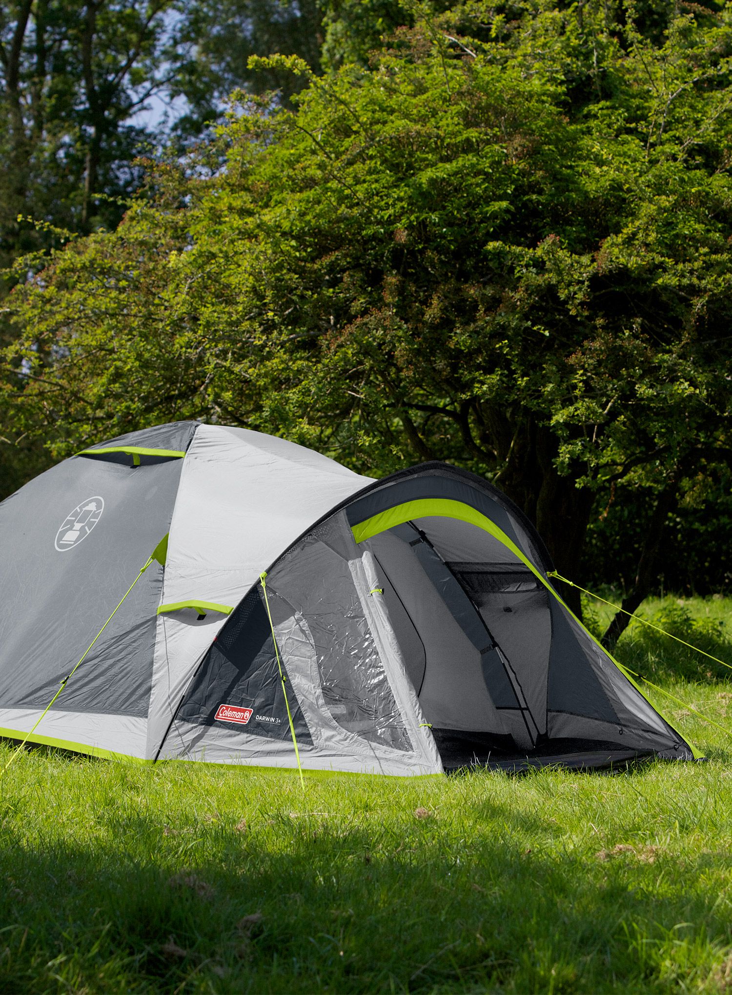 Šator za tri osobe Coleman Darwin 3 Plus - grey/green