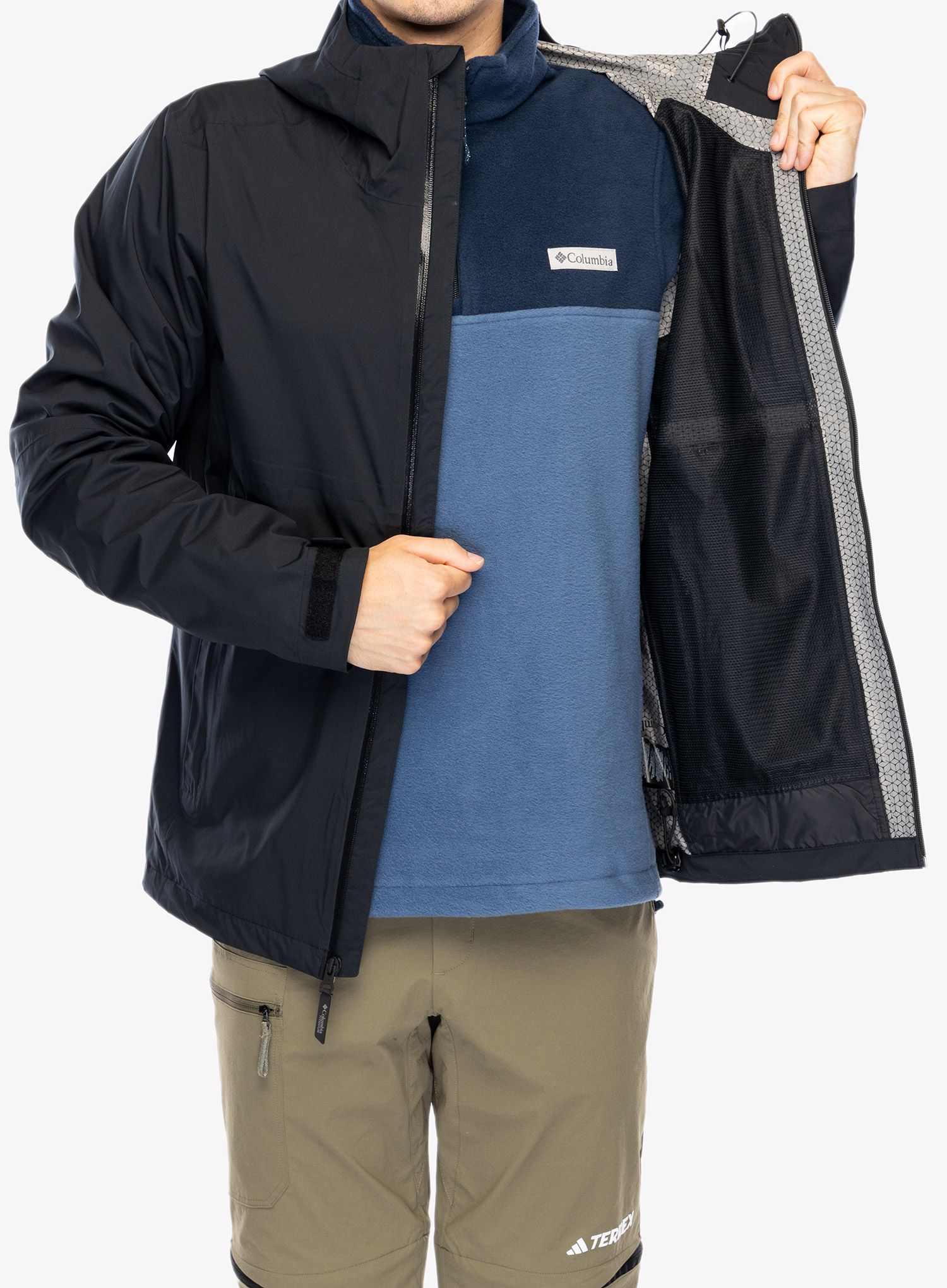 Kišna jakna Columbia Ampli-Dry II Shell - black