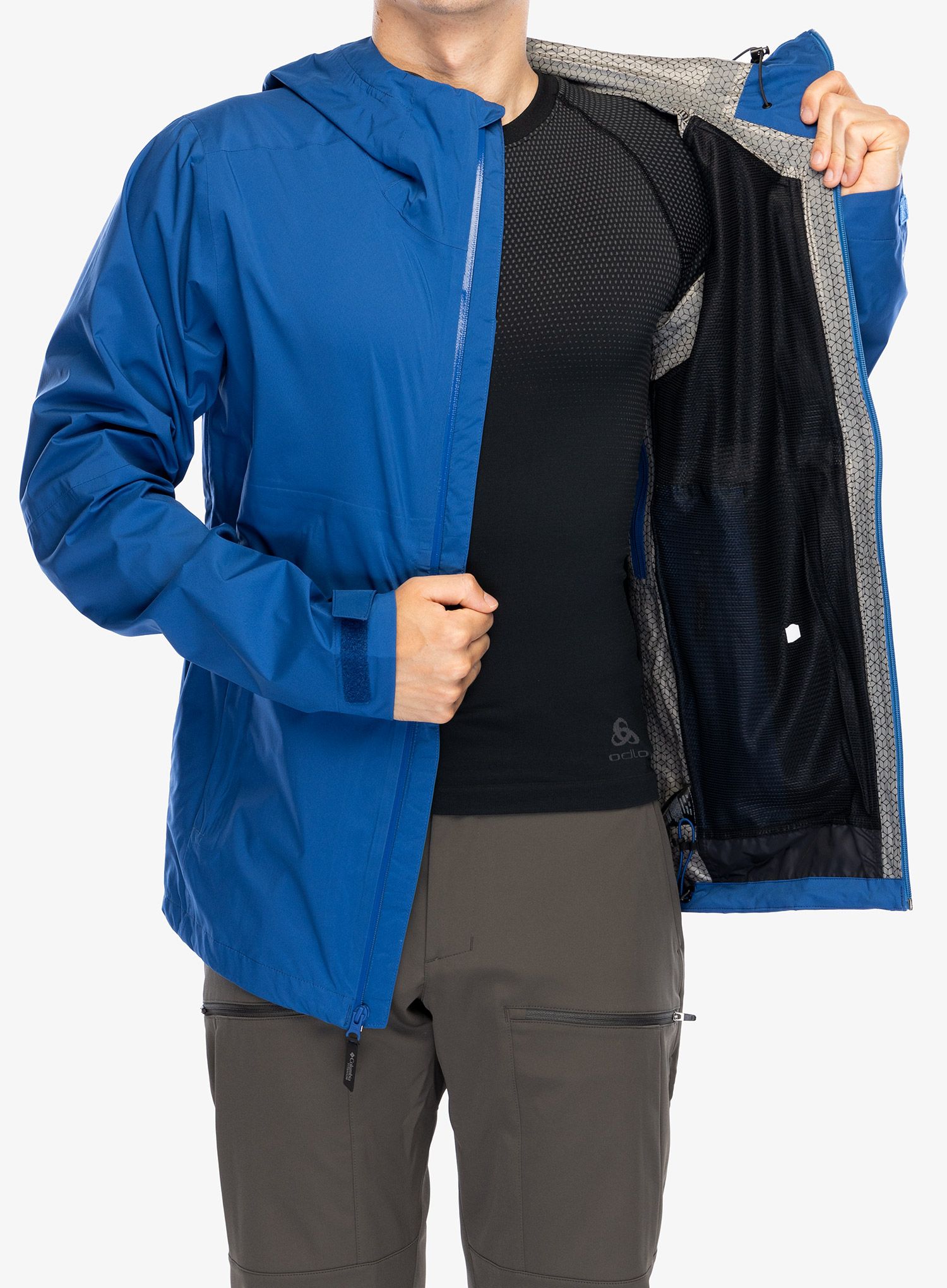 Kišna jakna Columbia Ampli-Dry II Shell - mountain blue