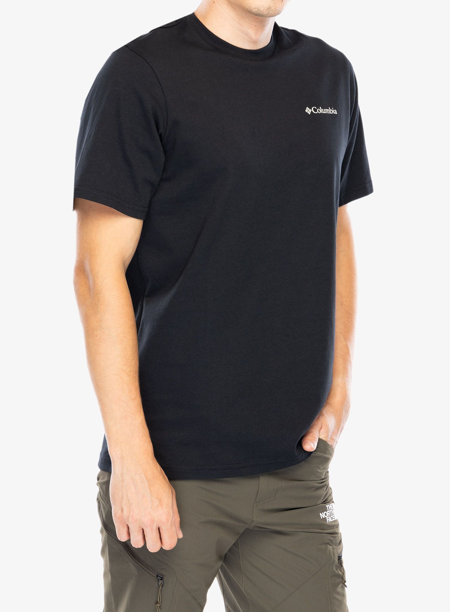 Pamučna majica Columbia Explorers Canyon Back S/S Tee - black/epicamp graphic