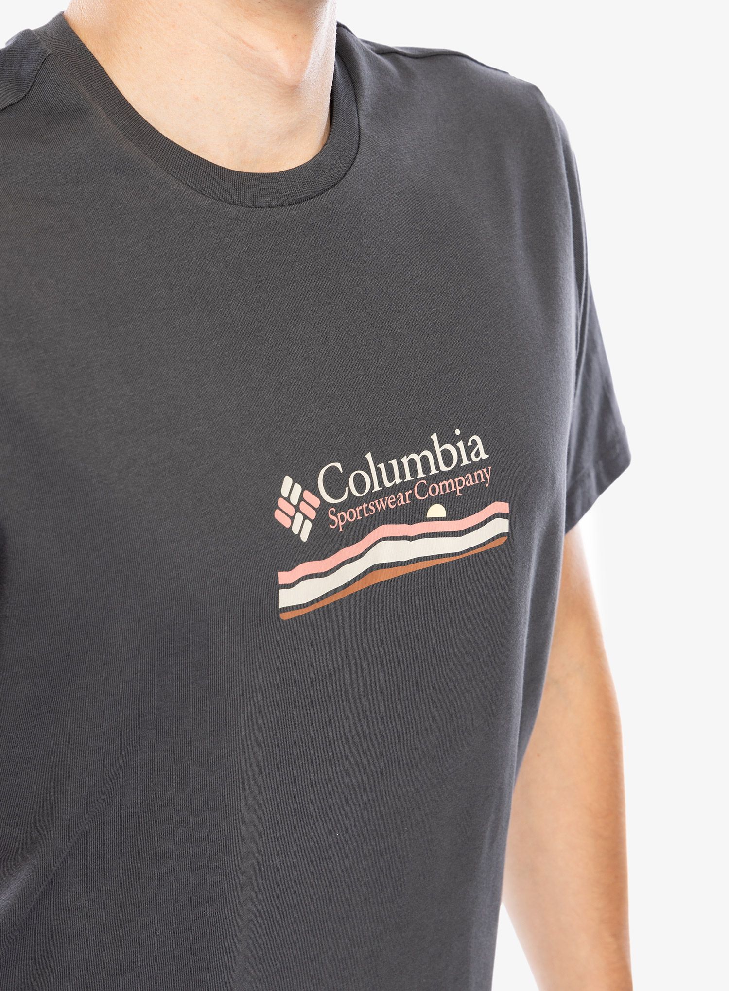 Pamučna majica Columbia Explorers Canyon Back S/S Tee - shark/heritage hills