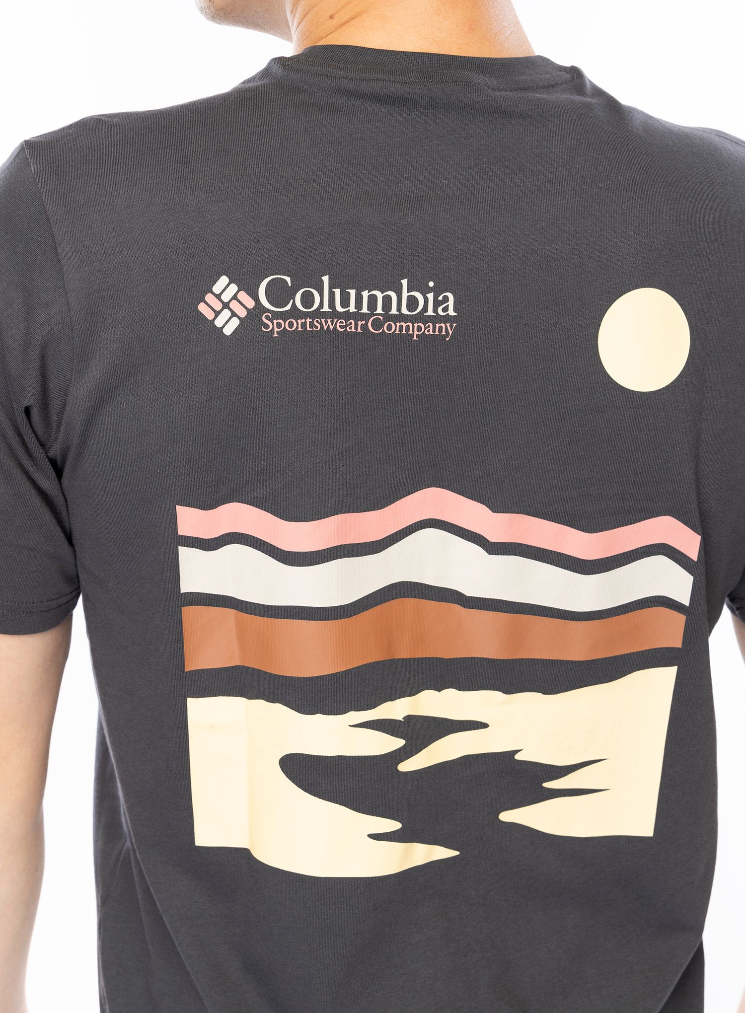 Pamučna majica Columbia Explorers Canyon Back S/S Tee - shark/heritage hills