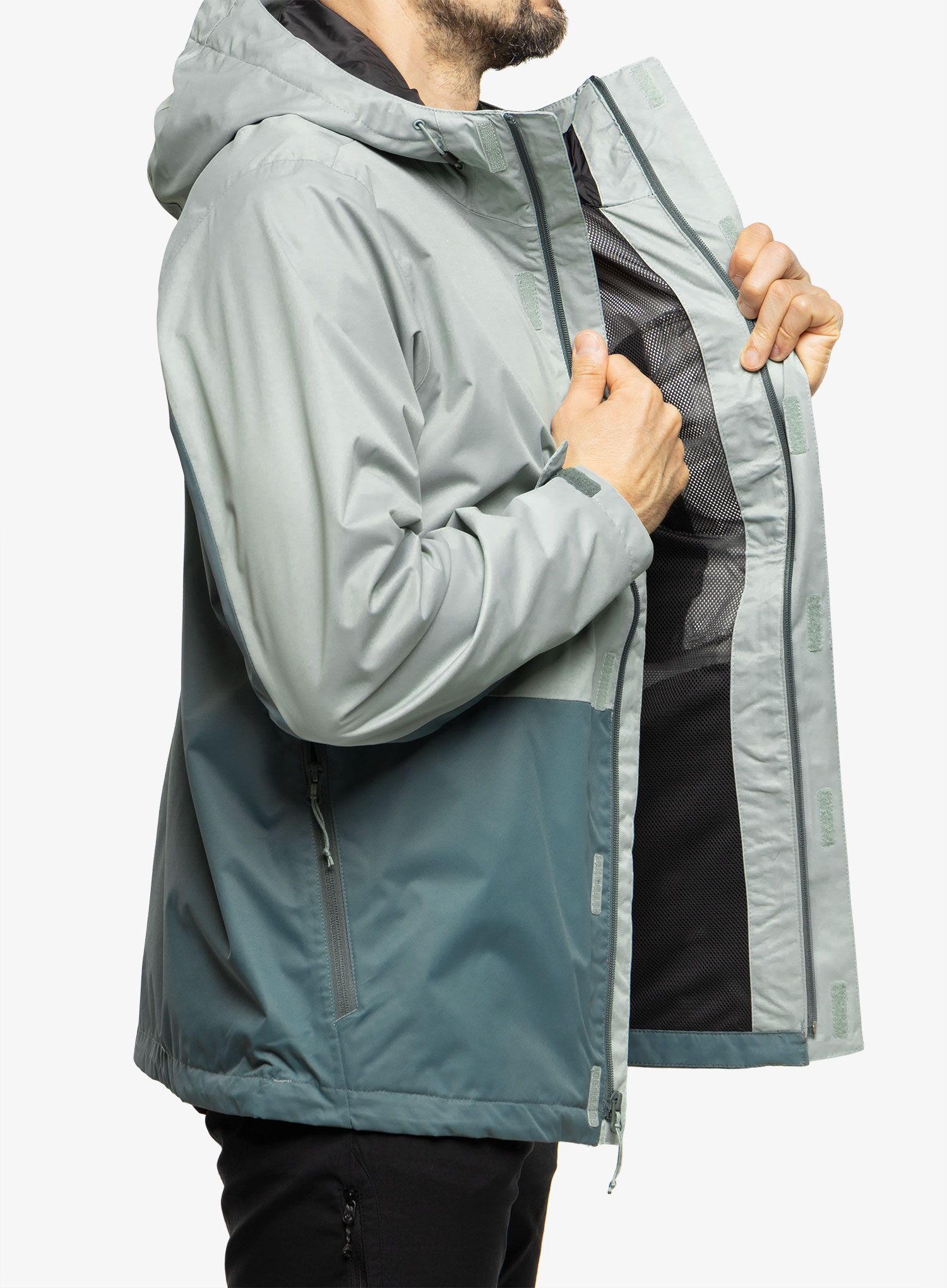 Kišna jakna Columbia Hikebound Jacket - niagara/metal