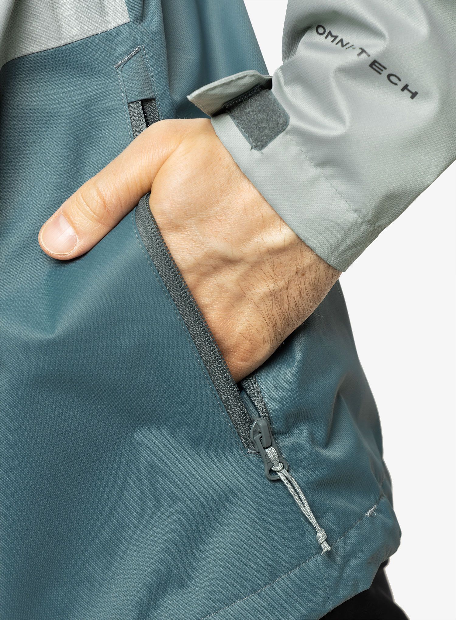 Kišna jakna Columbia Hikebound Jacket - niagara/metal
