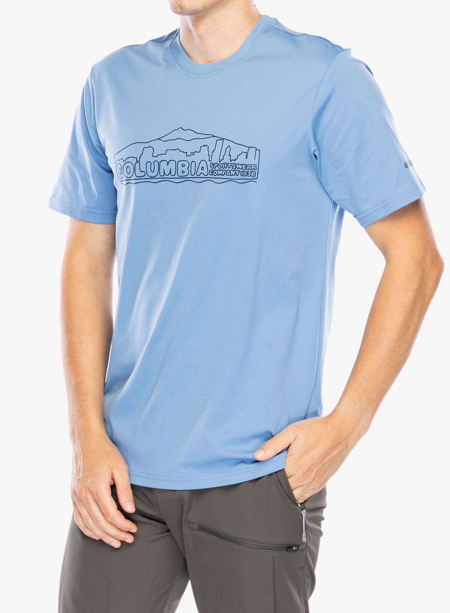 Brzosušeća majica Columbia Legend Trail S/S Tee - skyler/pdx cityscape