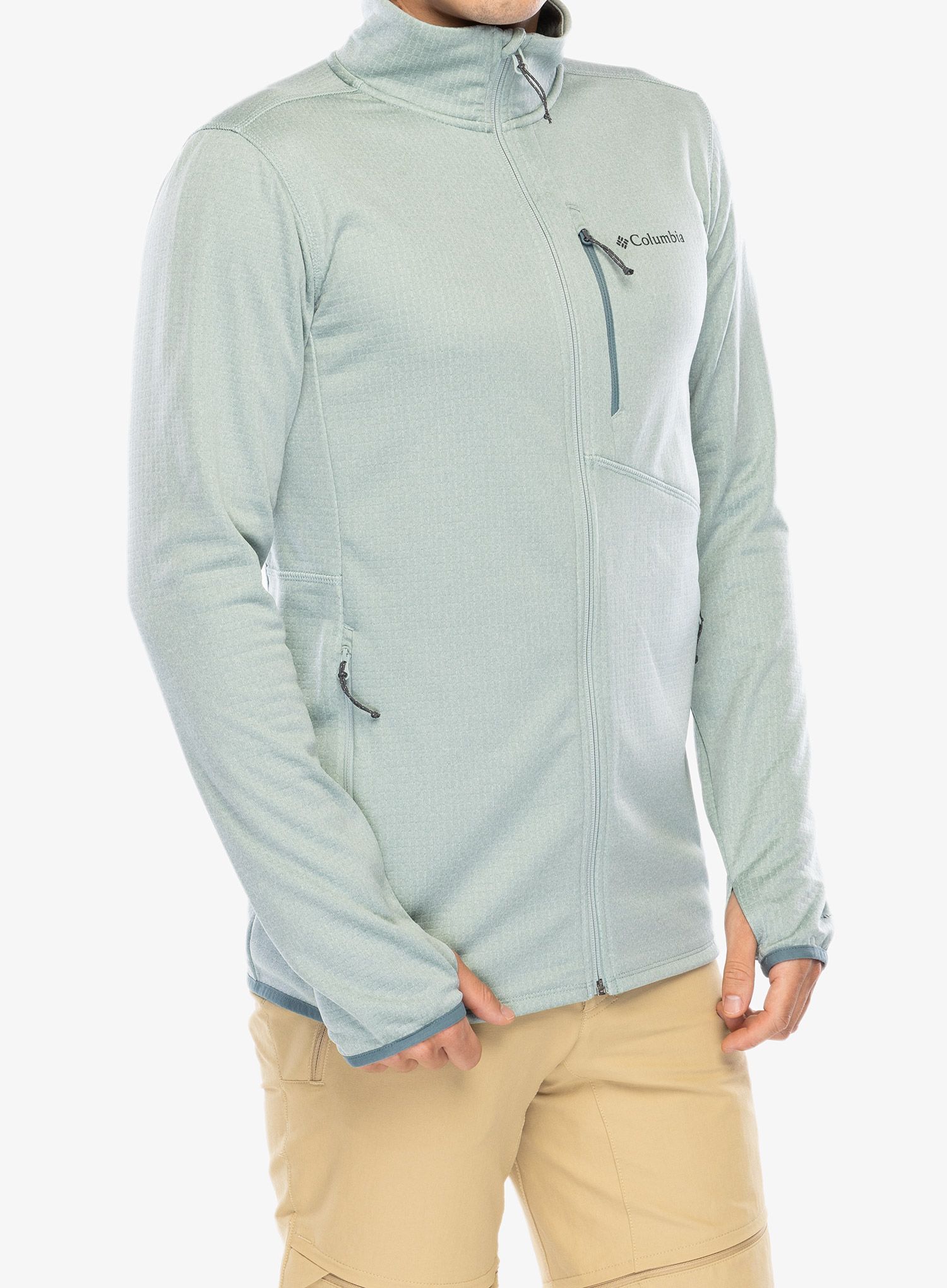 Dukserica na otkopčavanje Columbia Park View Fleece Full Zip - niagara heather