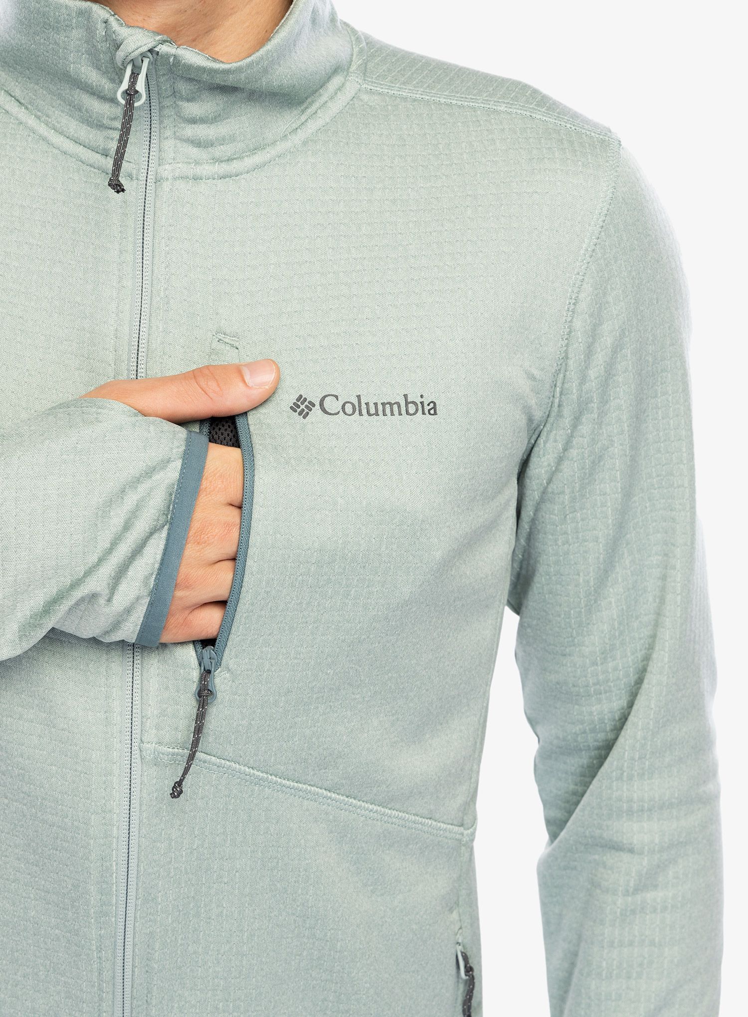 Dukserica na otkopčavanje Columbia Park View Fleece Full Zip - niagara heather