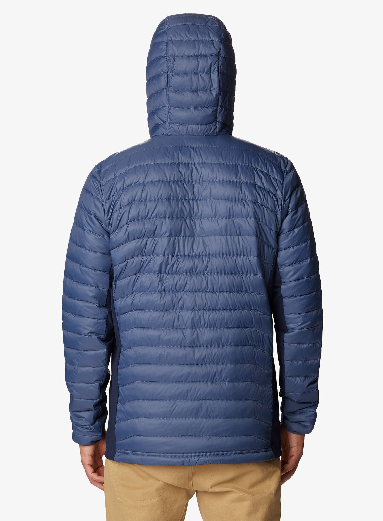 Jakna s postavom Columbia Powder Pass Hooded Jacket - dark mountain/collegiate navy
