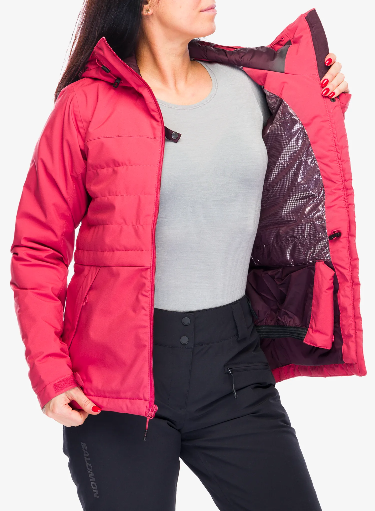 Ženska skijaška jakna Columbia Powdered Peak Insulated Jacket - daredevil