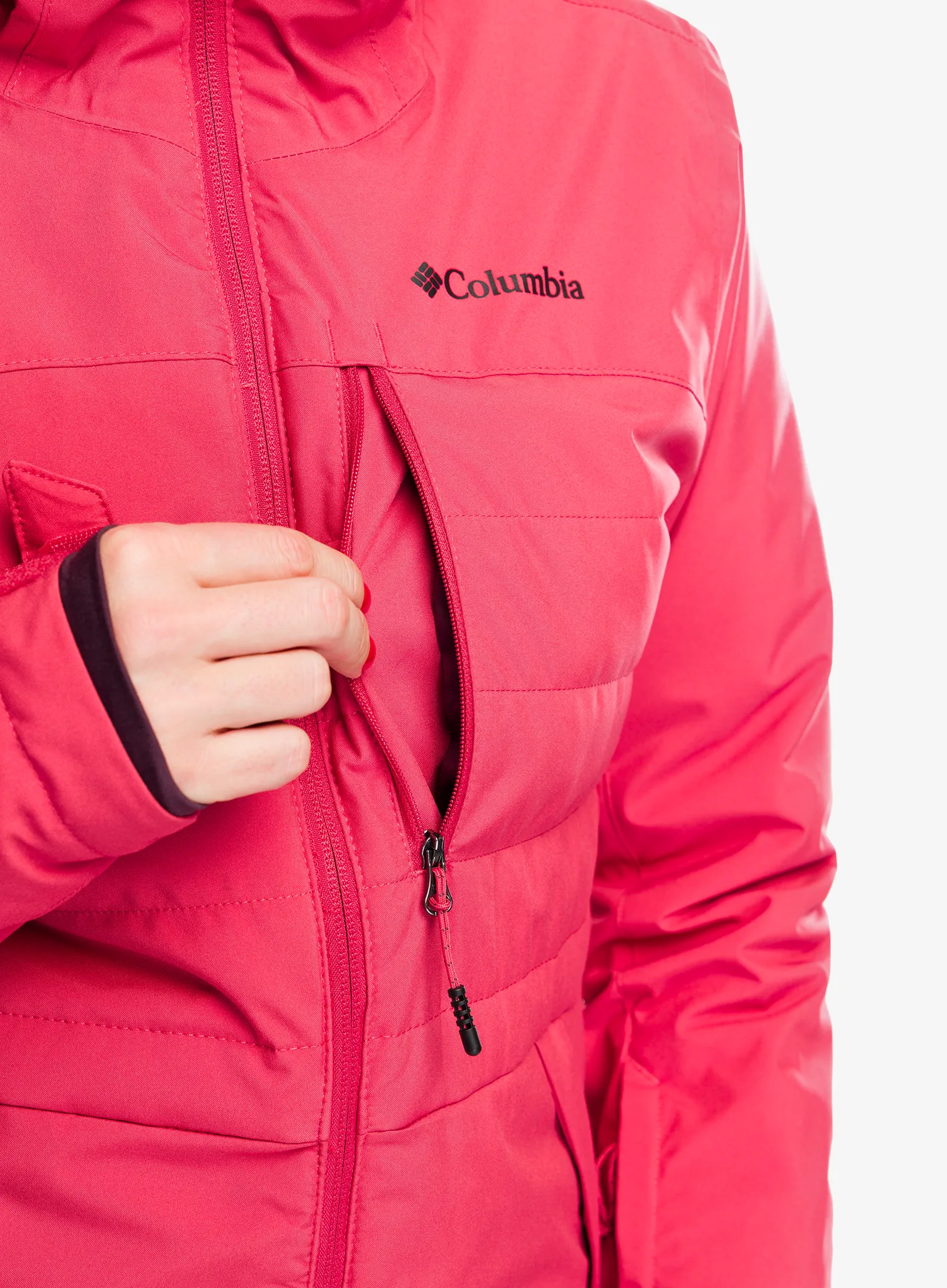 Ženska skijaška jakna Columbia Powdered Peak Insulated Jacket - daredevil