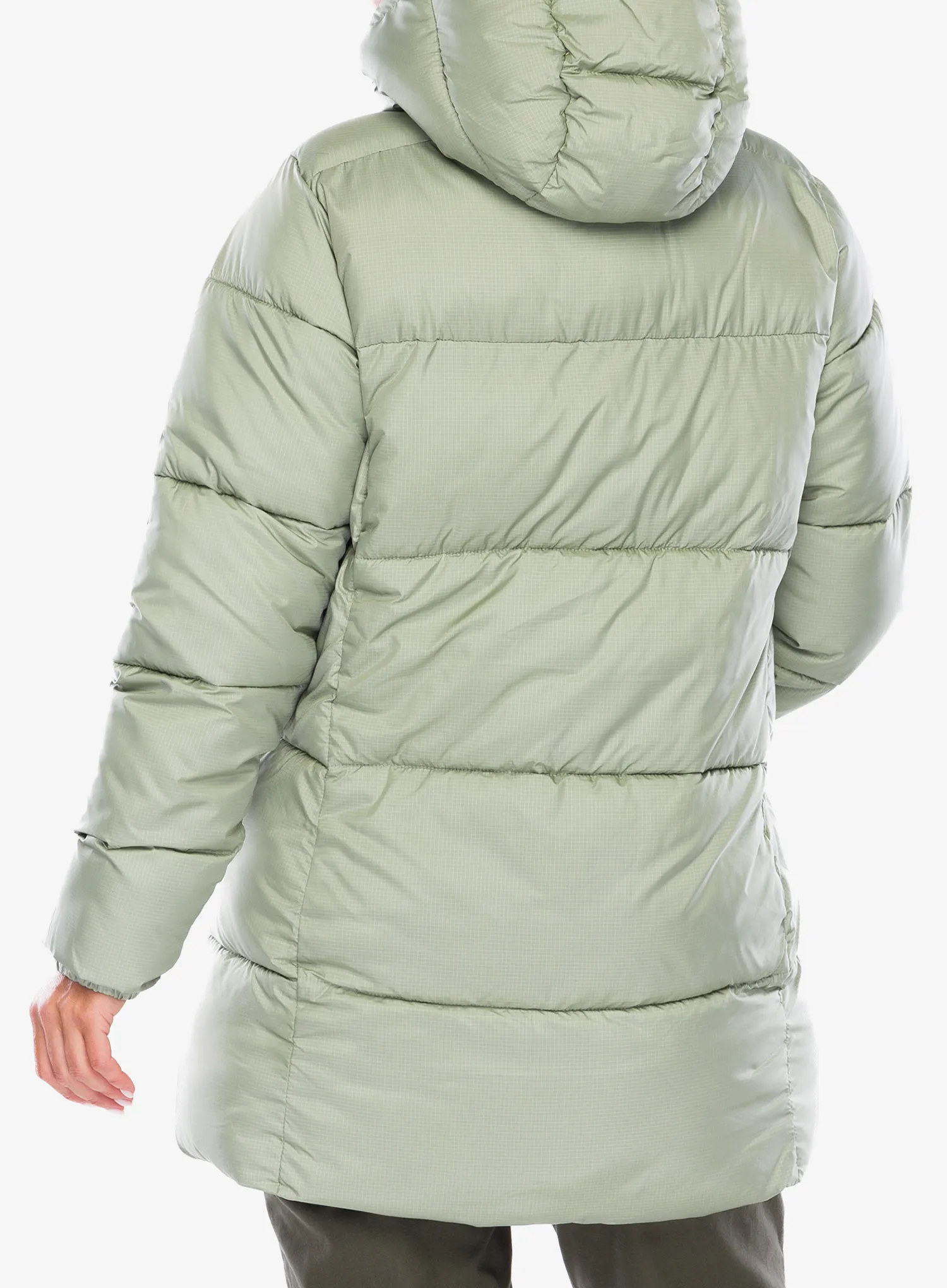Ženski kaput Columbia Puffect II Mid Hooded Jacket - safari