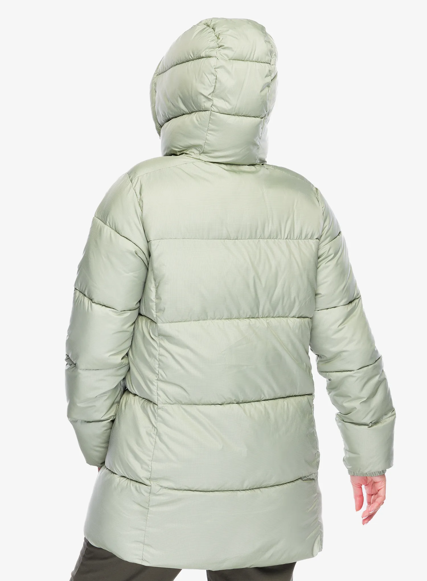 Ženski kaput Columbia Puffect II Mid Hooded Jacket - safari