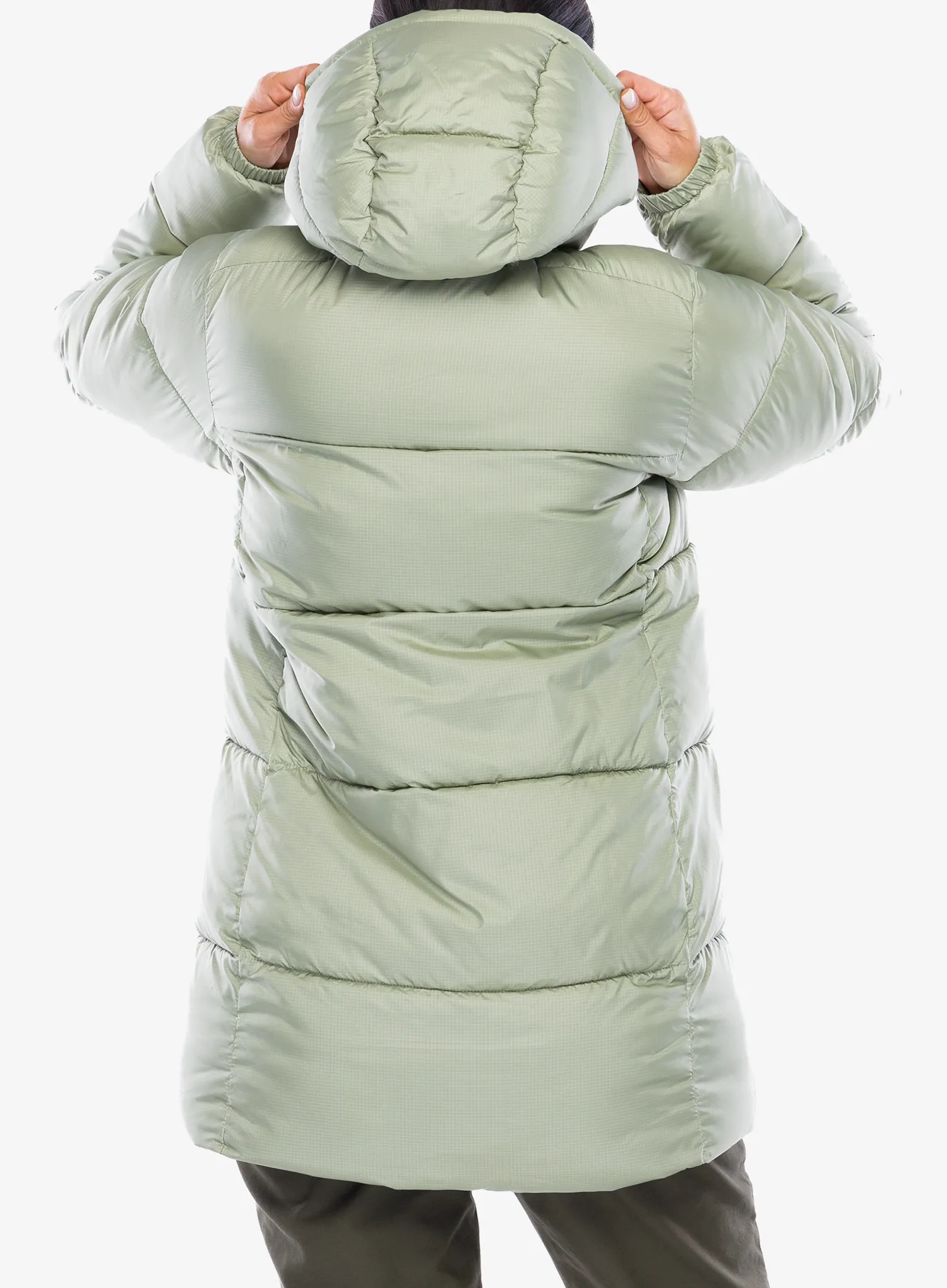 Ženski kaput Columbia Puffect II Mid Hooded Jacket - safari