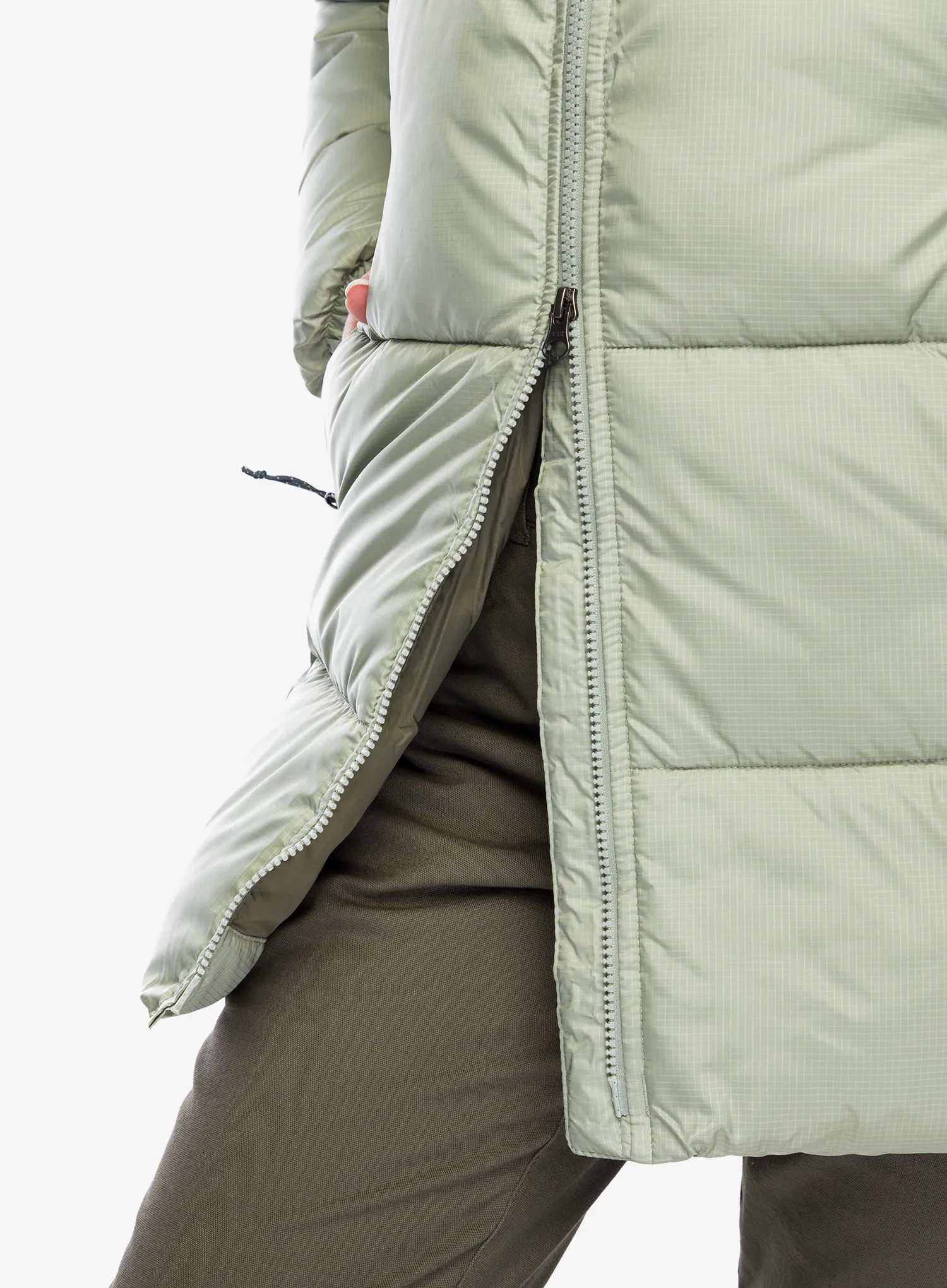 Ženski kaput Columbia Puffect II Mid Hooded Jacket - safari