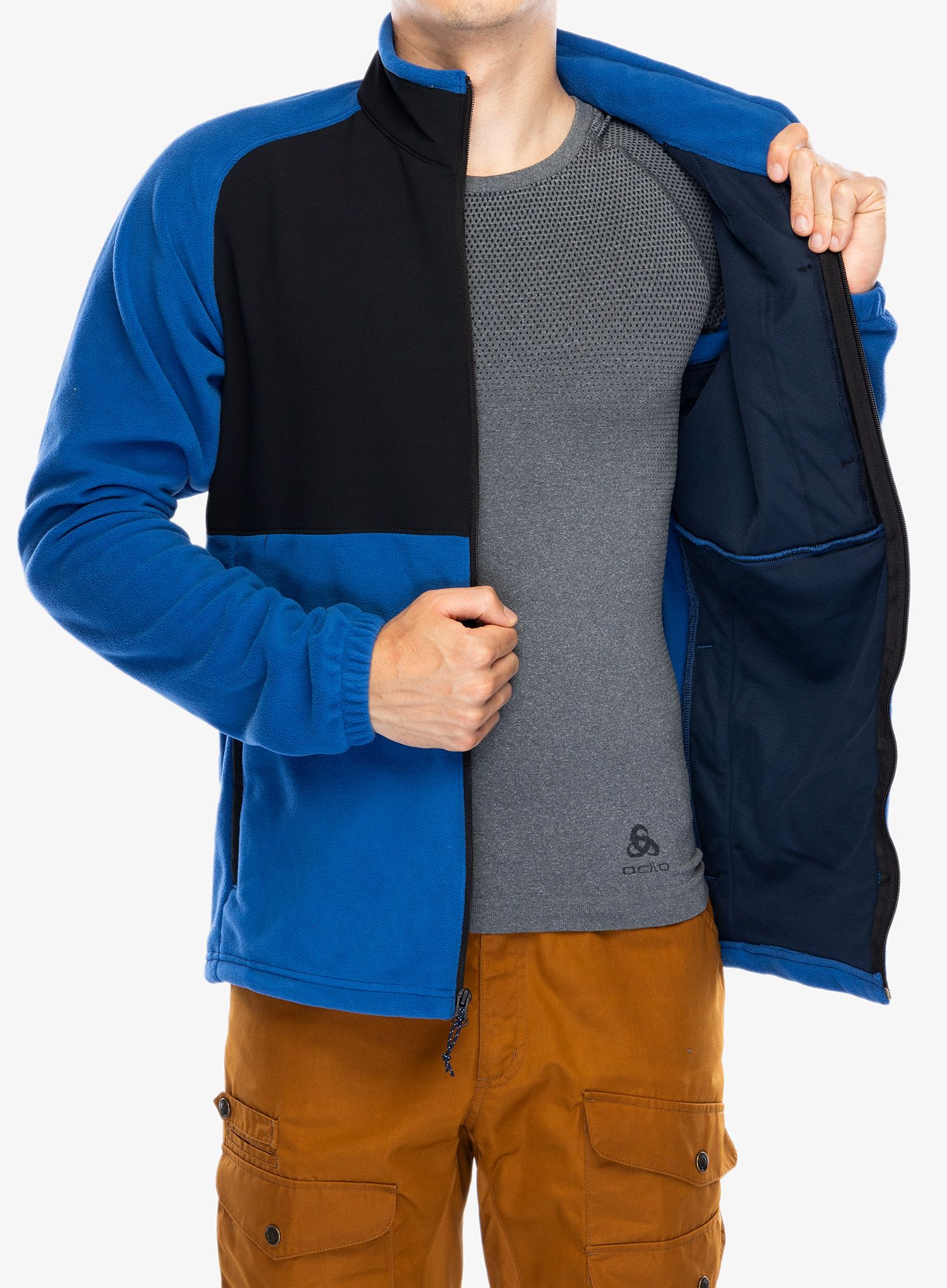 Dukserica Columbia Sage Peak Full Zip Fleece - mountain blue/black