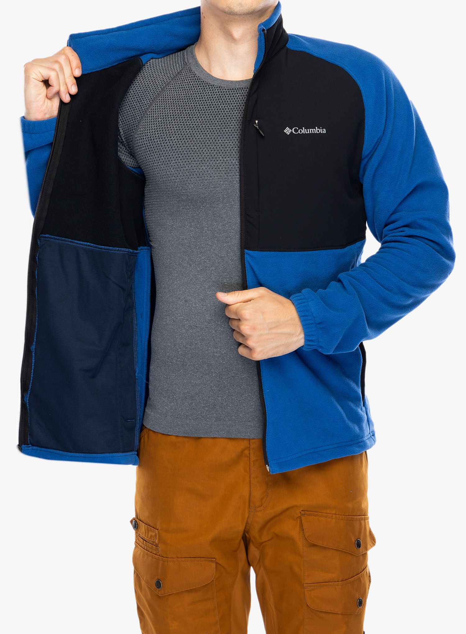 Dukserica Columbia Sage Peak Full Zip Fleece - mountain blue/black