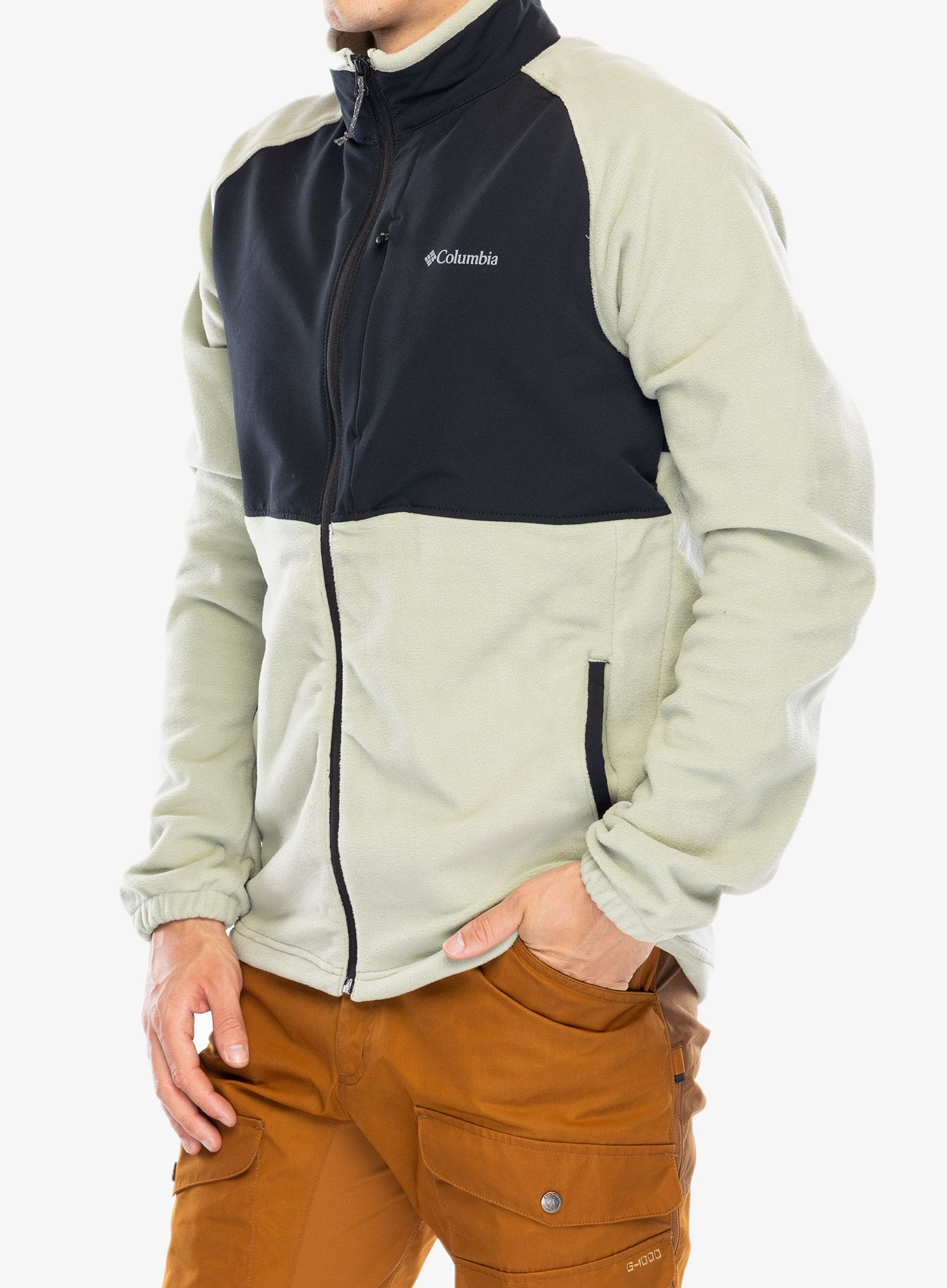 Dukserica od flisa Columbia Sage Peak Full Zip Fleece - safari/black