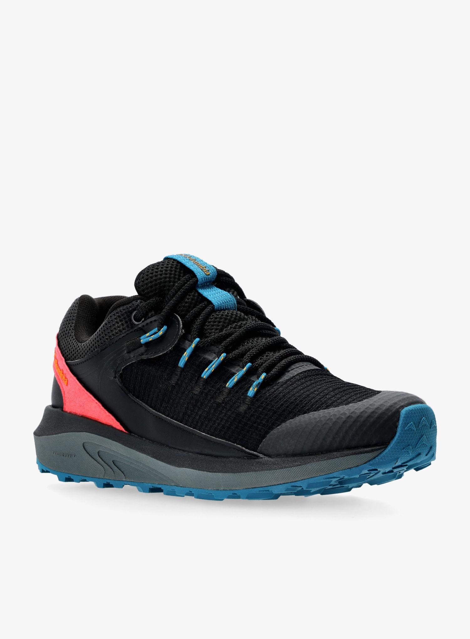 Ženske planinarske cipele Columbia Trailstorm WP - black/bright marigold