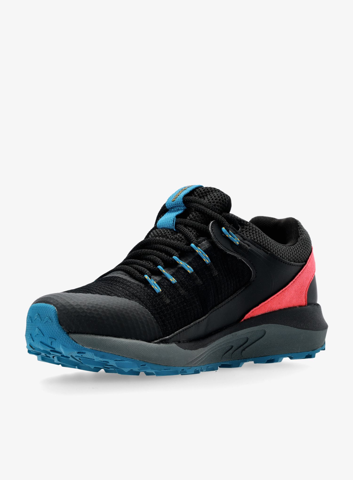 Ženske planinarske cipele Columbia Trailstorm WP - black/bright marigold
