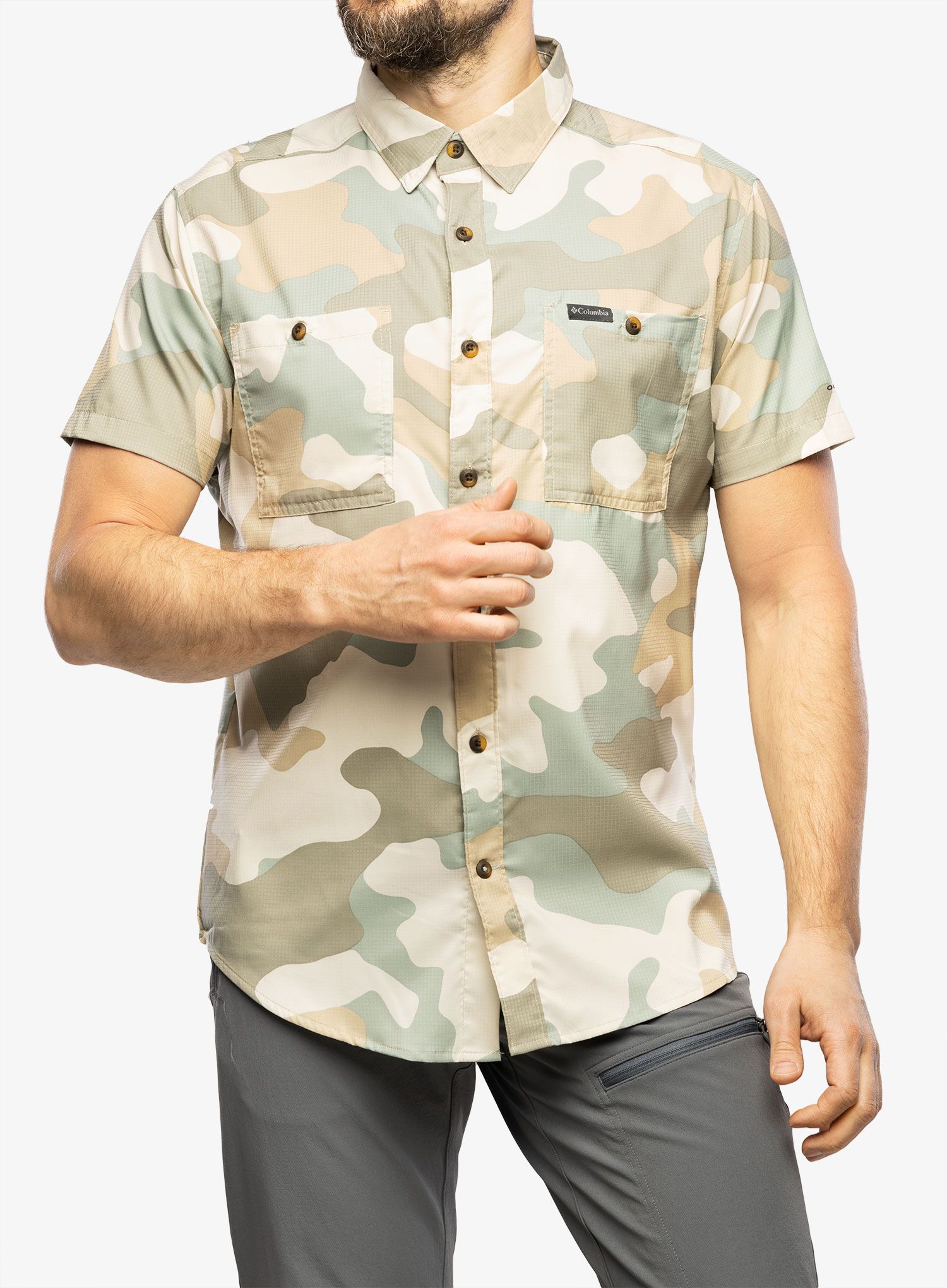 Planinarska košulja Columbia Utilizer Printed S/S Woven - niagara mod camo