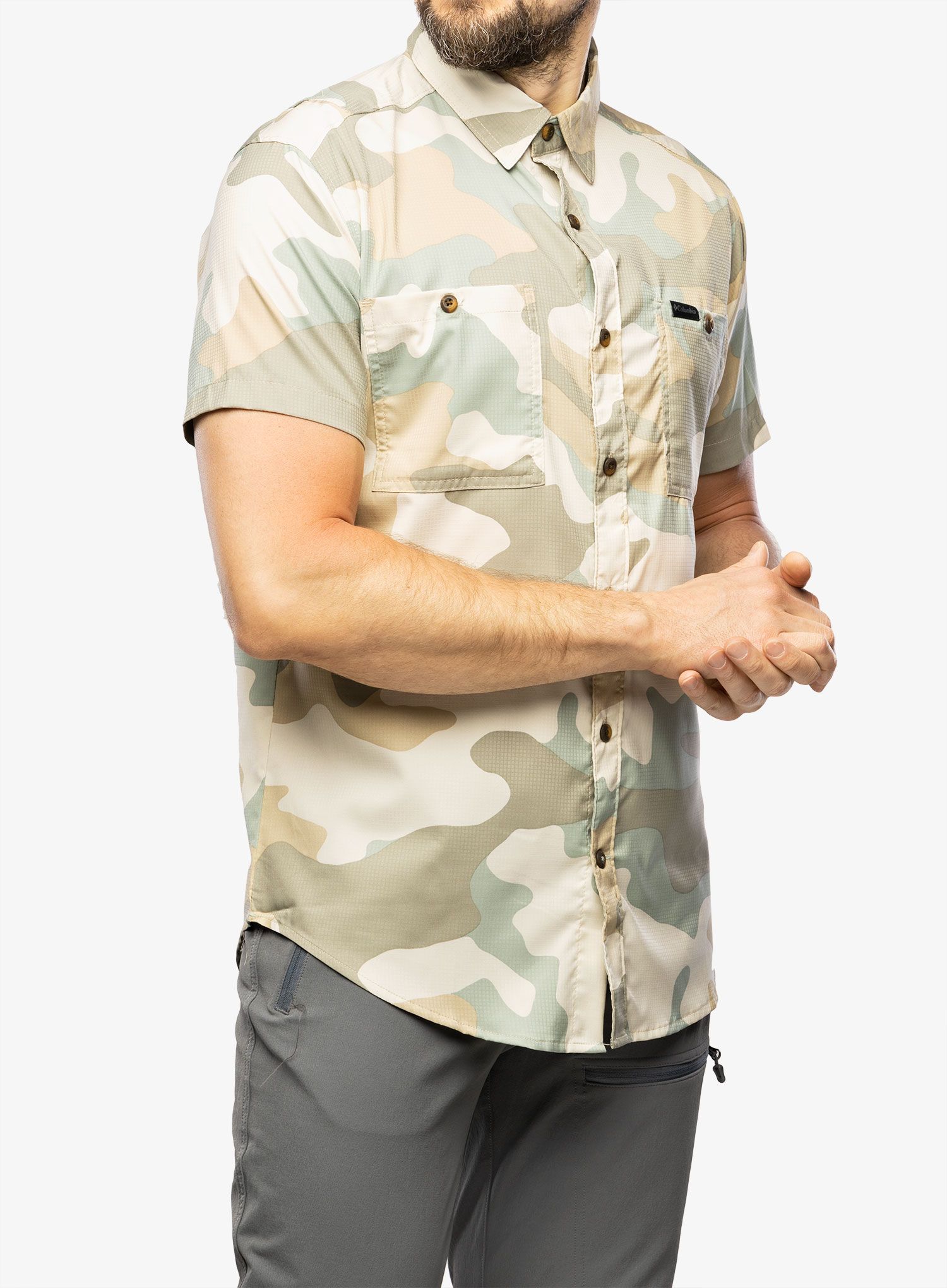 Planinarska košulja Columbia Utilizer Printed S/S Woven - niagara mod camo
