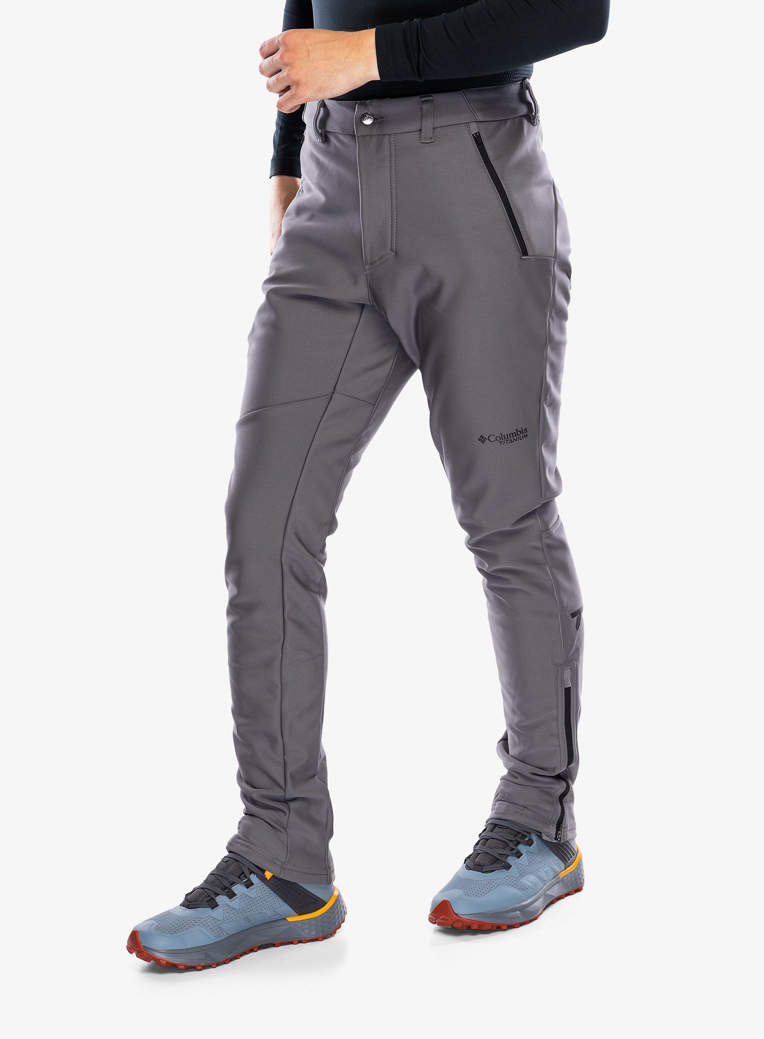 Softshell hlače Columbia Vast Canyon Softshell Pant - city grey