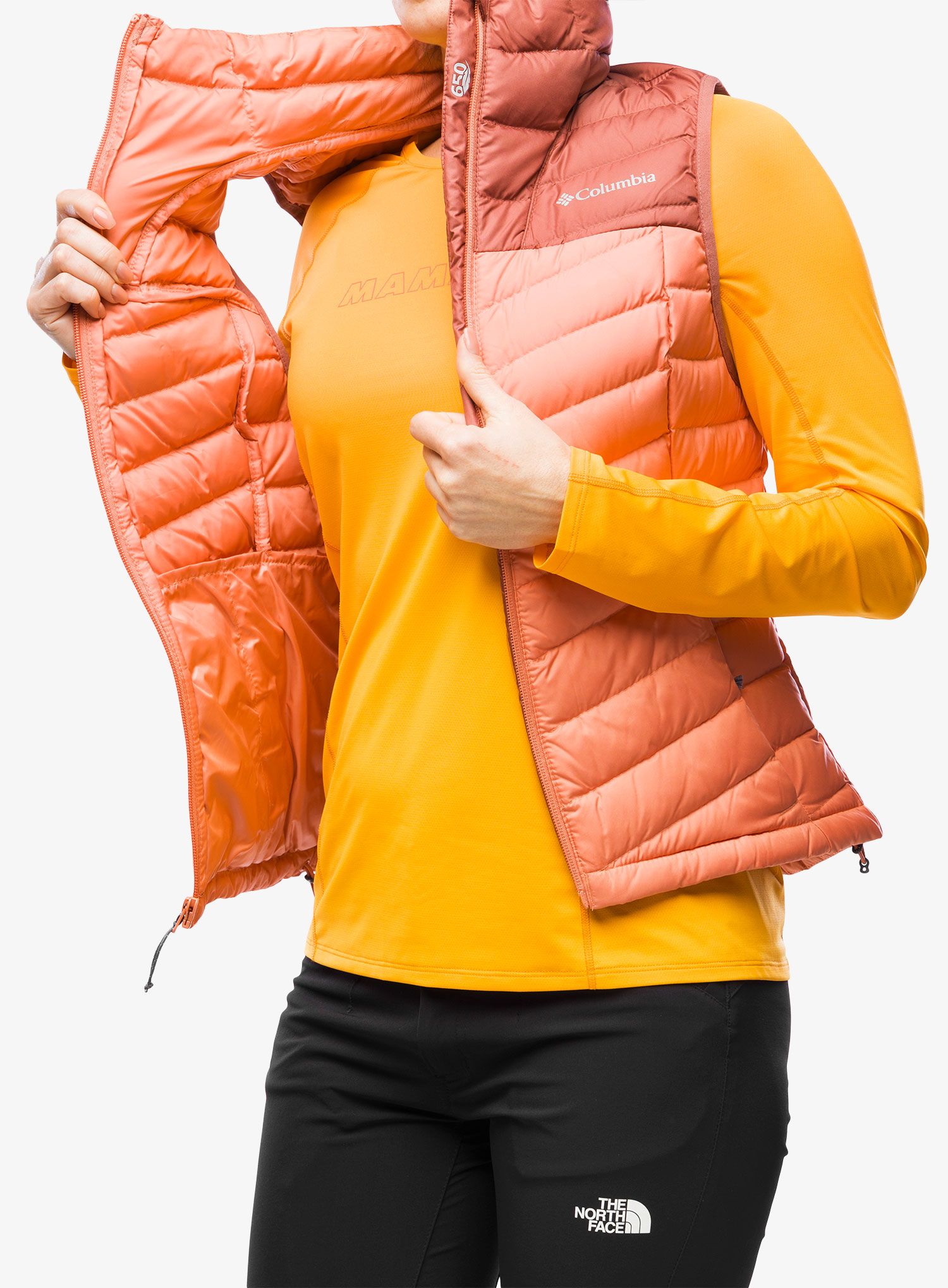 Ženski perjani prsluk Columbia Westridge Down Vest - beetroot/faded peach