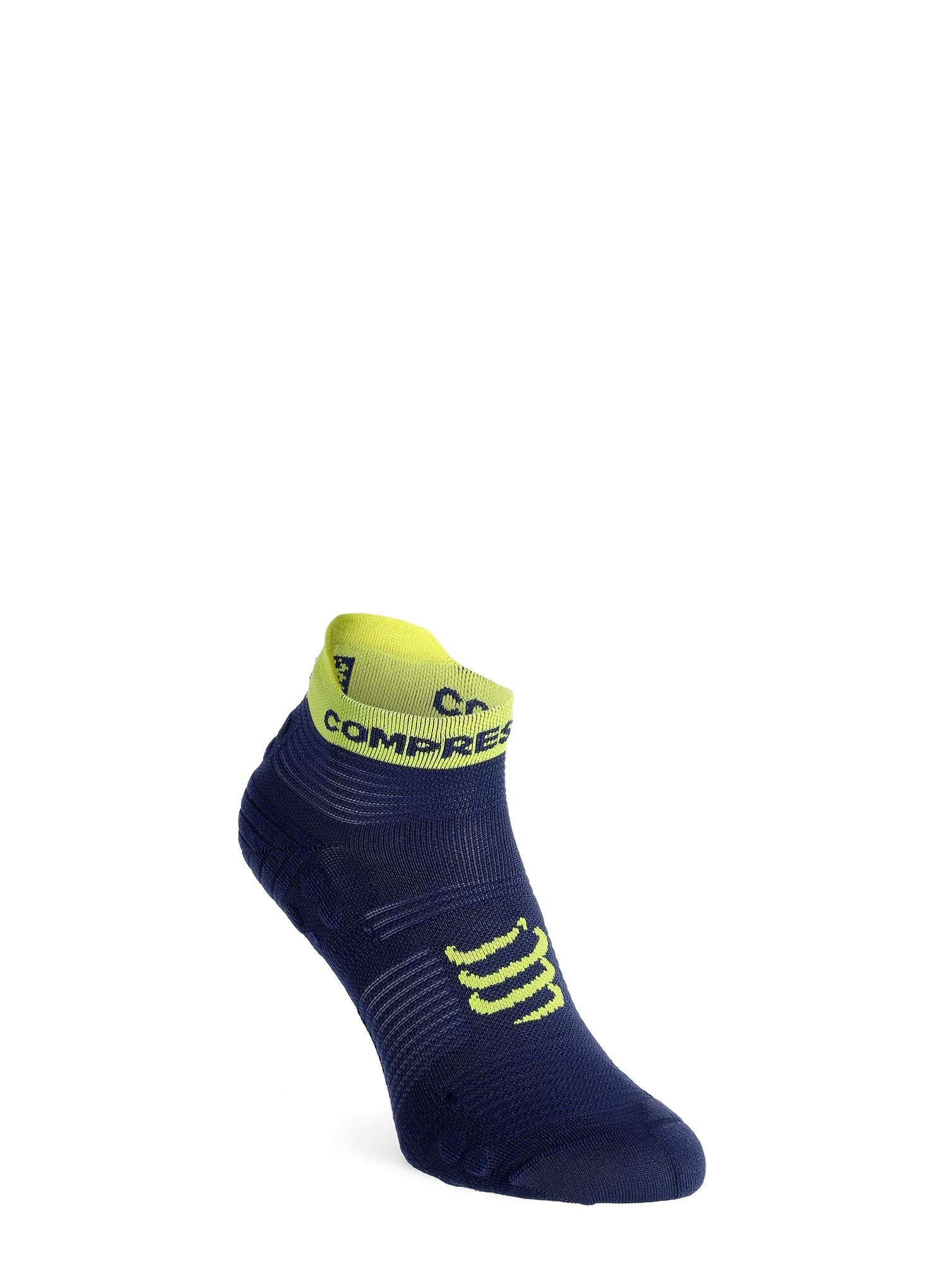Čarape za trčanje Compressport Pro Racing Socks v4.0 Run Low - blues/green sheen