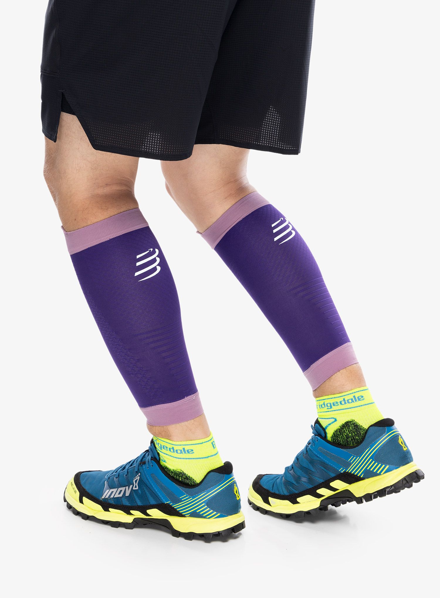 Kompresijske nogavice Compressport R2 3.0 - purple/grape
