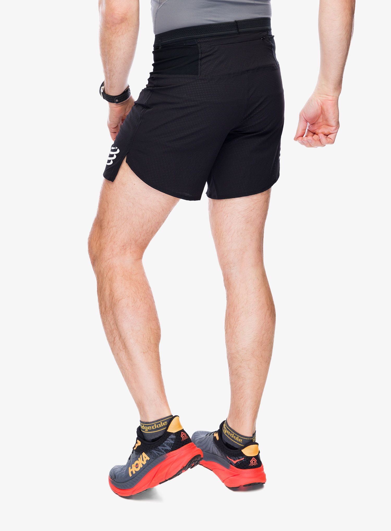 Kratke hlače za trčanje Compressport Trail Racing Overshort - black
