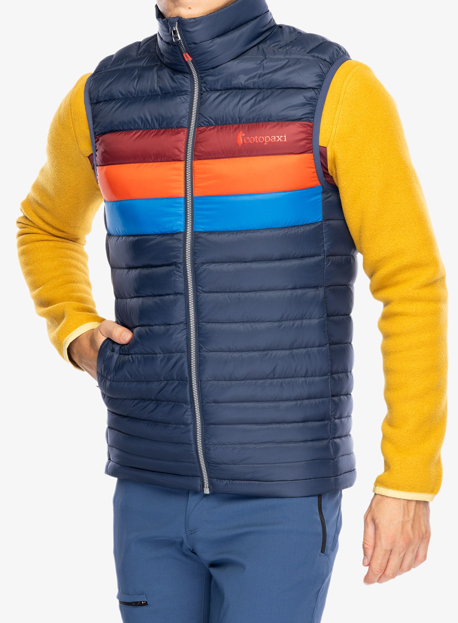 Perjani prsluk Cotopaxi Fuego Down Vest - ink stripes