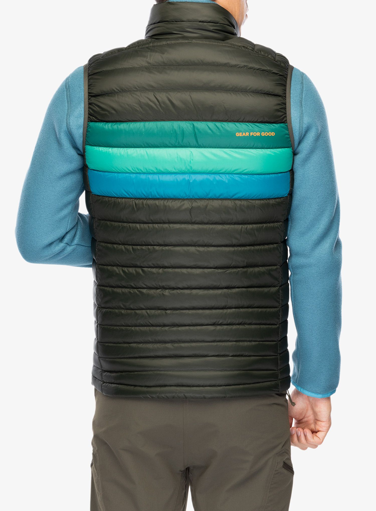 Perjani prsluk Cotopaxi Fuego Down Vest - woods stripes