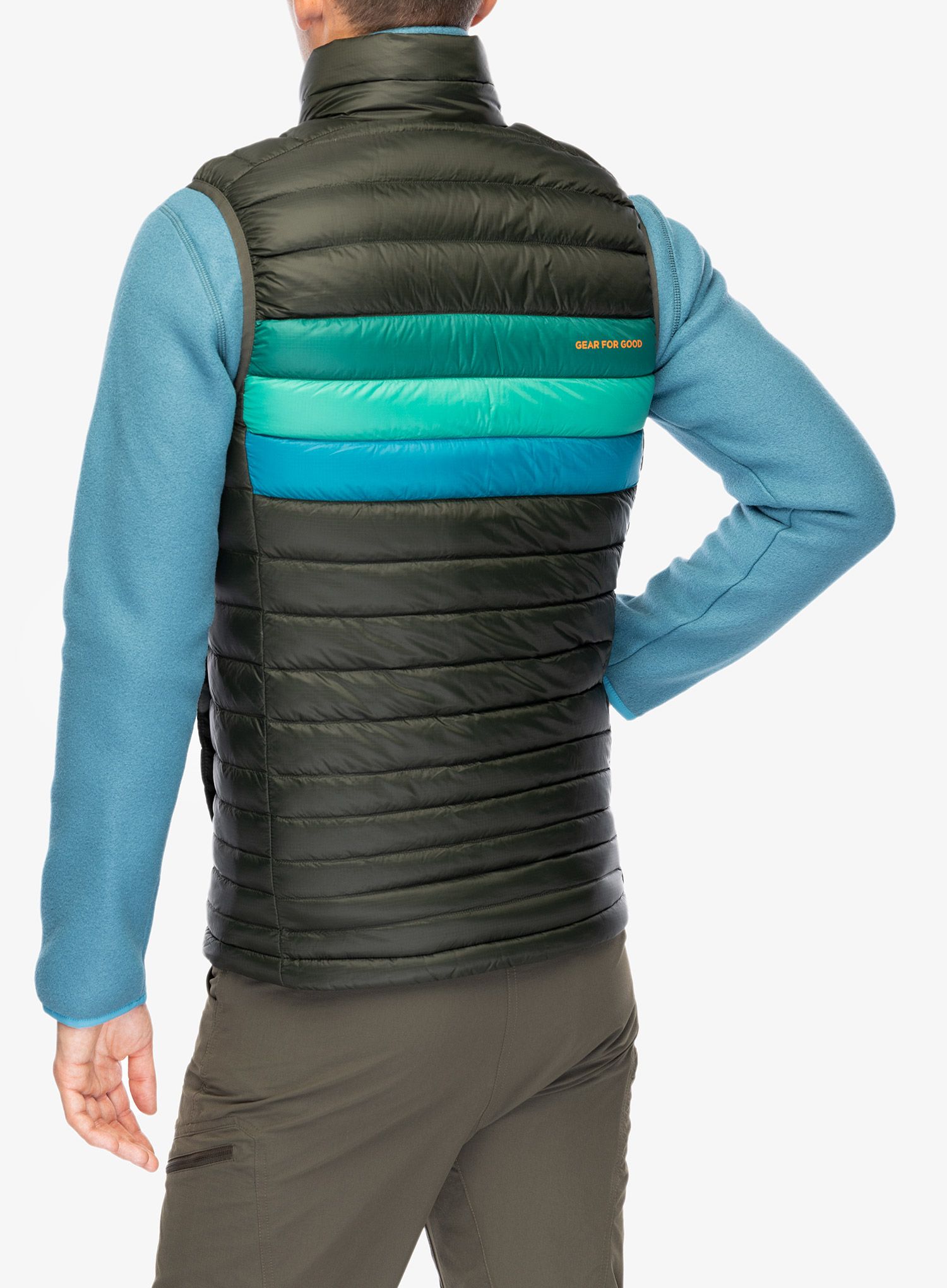 Perjani prsluk Cotopaxi Fuego Down Vest - woods stripes