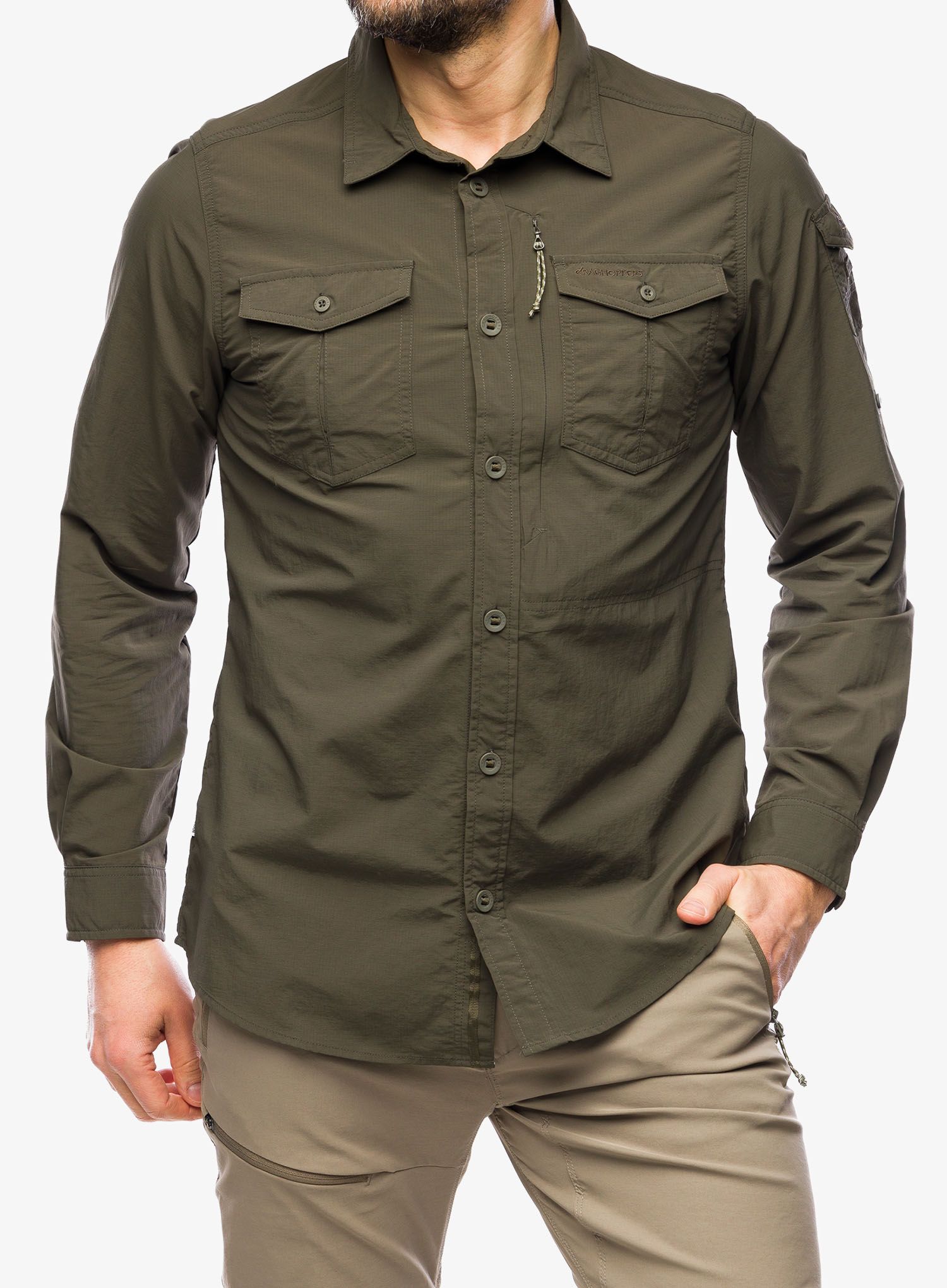 Putna košulja Craghoppers NosiLife Adventure LS Shirt III - woodland green