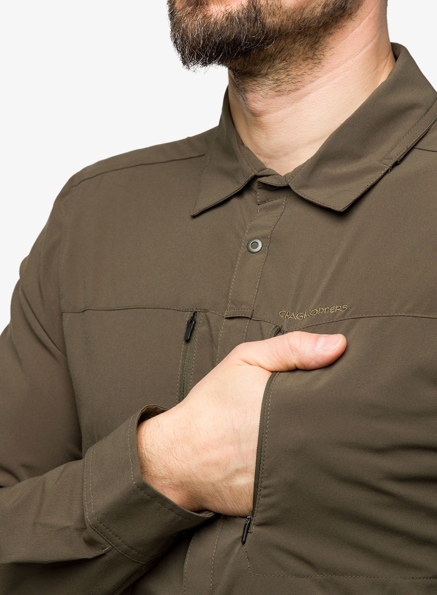 Putna košulja Craghoppers NosiLife Pro IV L/S Shirt - woodland green