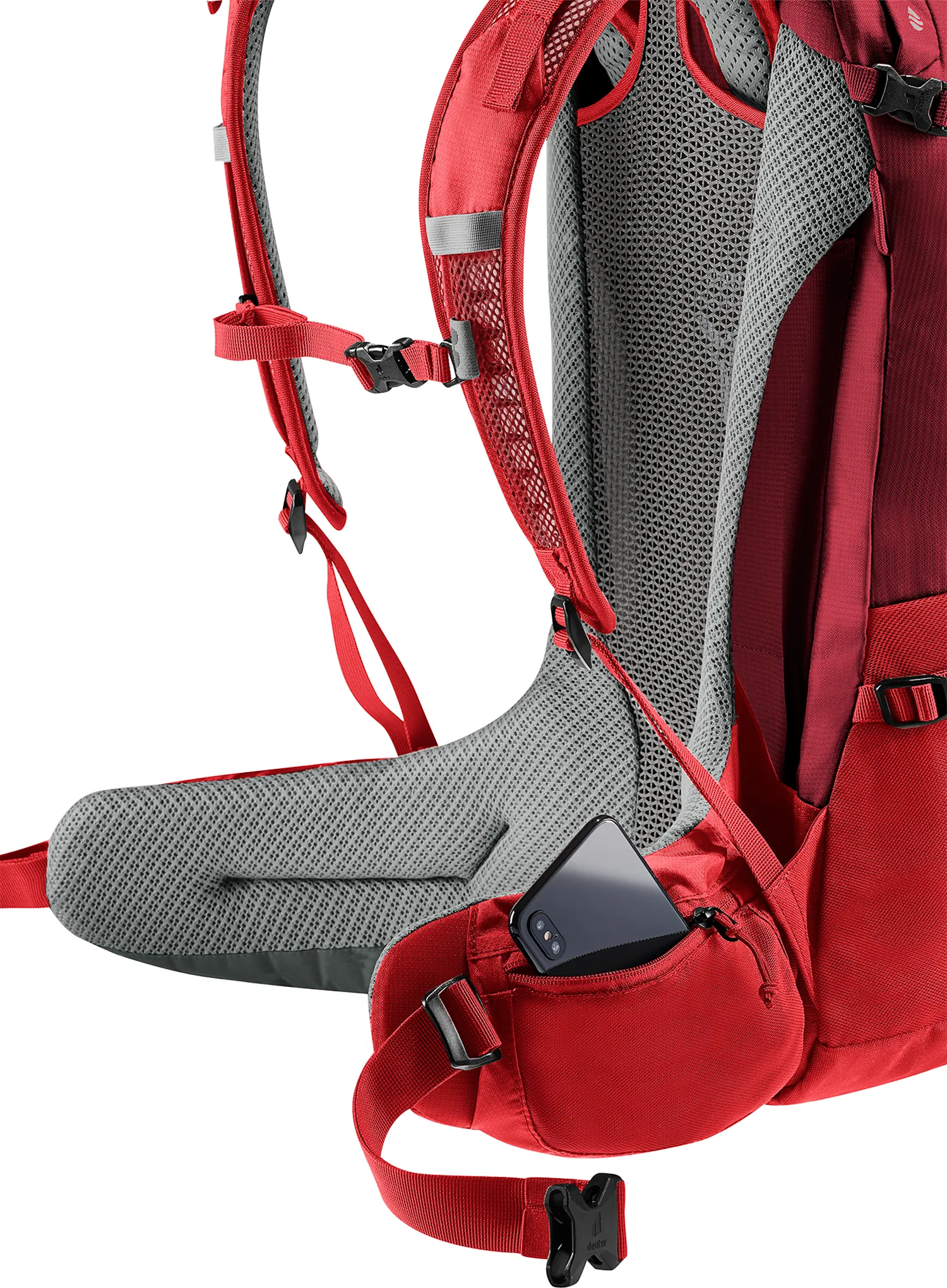 Ruksak s odstojnom mrežom Deuter Futura 27 - masala/cherry