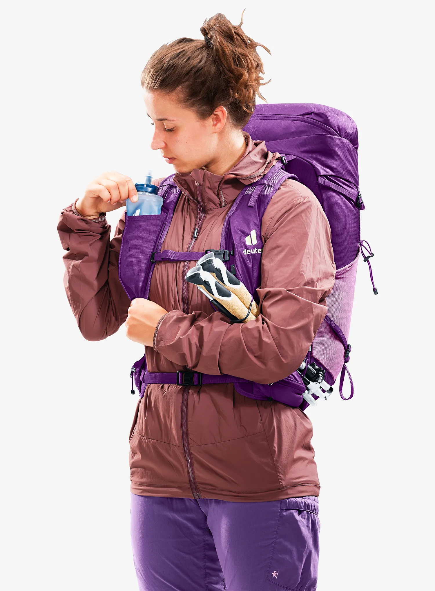 Ženski planinarski ruksak Deuter Speed Lite Pro 28 SL - lotus/mystic
