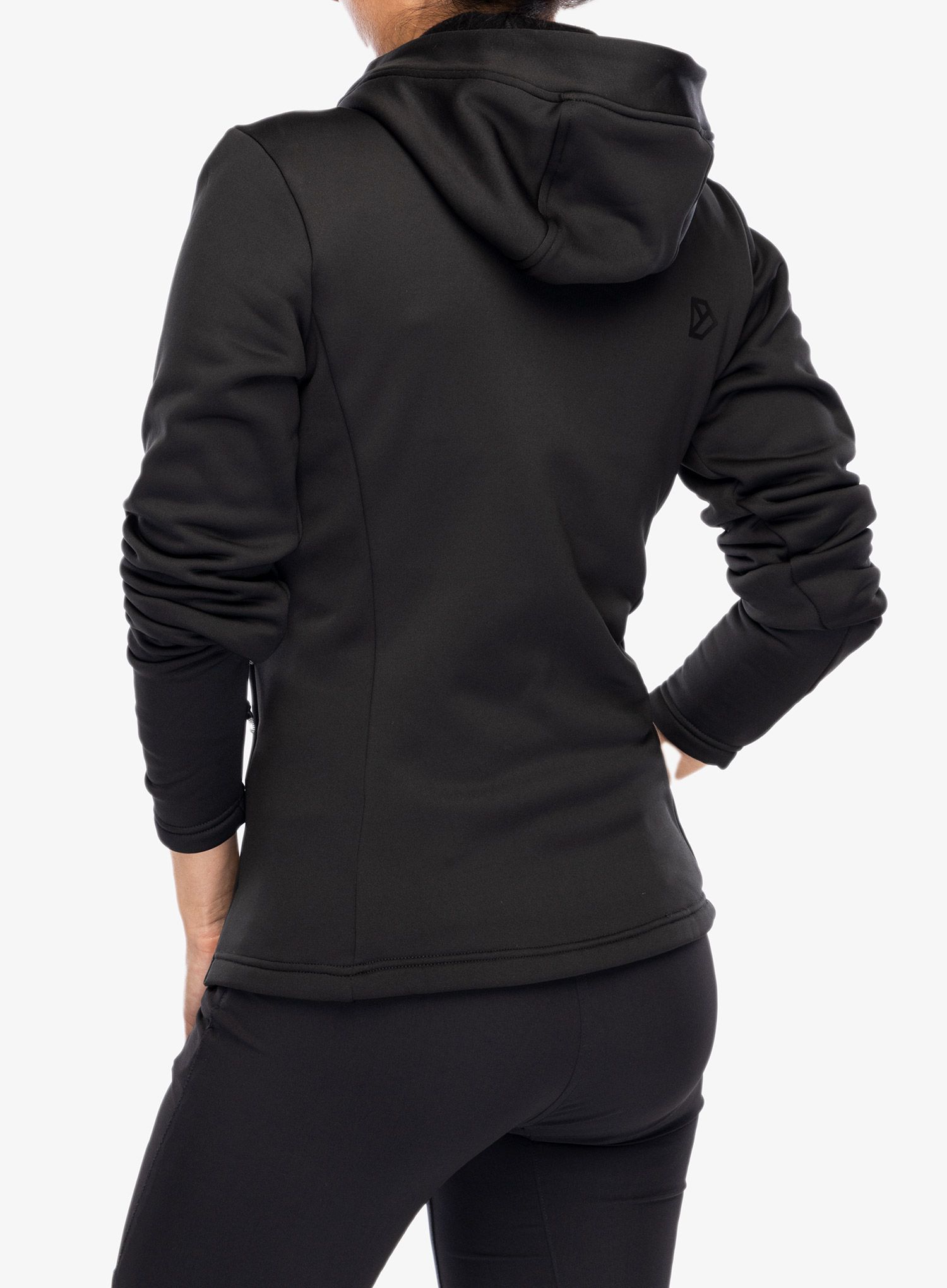 Dukserica s kapuljačom ženska Didriksons Anneli Full Zip 2 - black