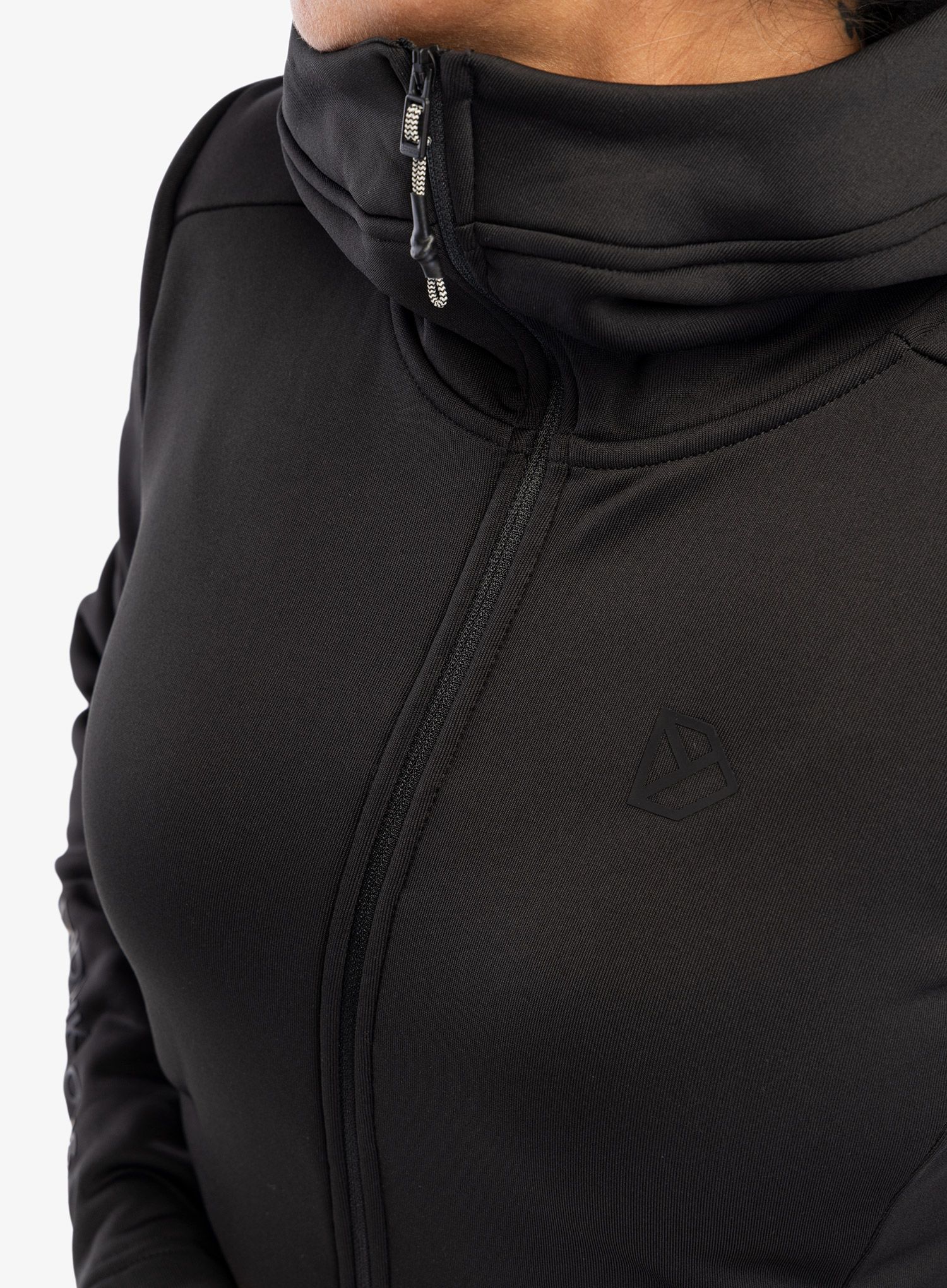 Dukserica s kapuljačom ženska Didriksons Anneli Full Zip 2 - black